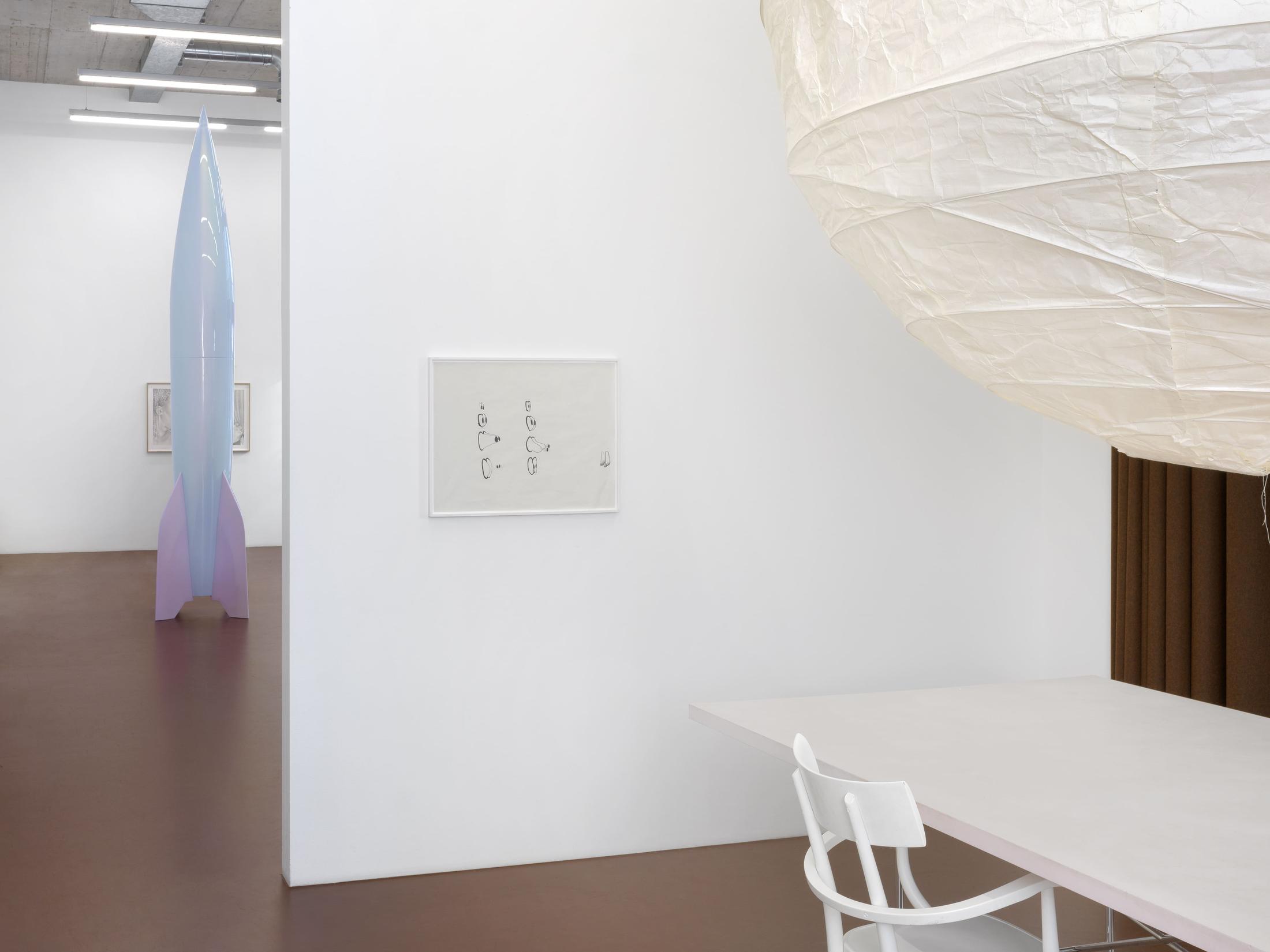 Exhibition View Group Show with Leyla Faye, Sylvie Fleury, Pamela Rosenkranz, Markus Oehlen, Jasmine Gregory, Akeem Smith at Karma International, Zürich, 2025 / Photo: Annik Wetter / Courtesy : the artists and Karma International