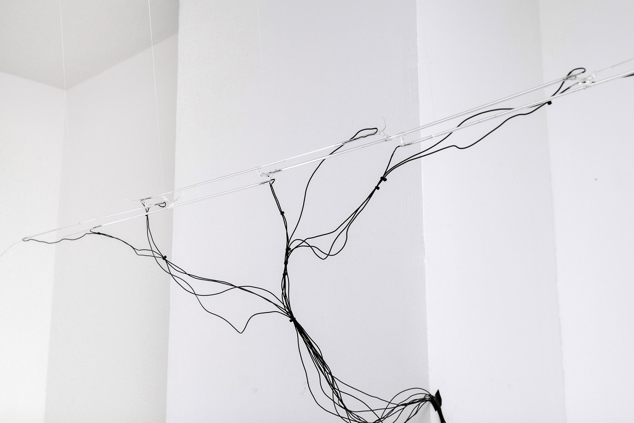 Exhibition View Solo Show Lorenzo Lunghi «Temporale» at Bacio Collective, Berne, 2024 / Photo: Bacio Collective / Courtesy: The artist and Bacio Collective