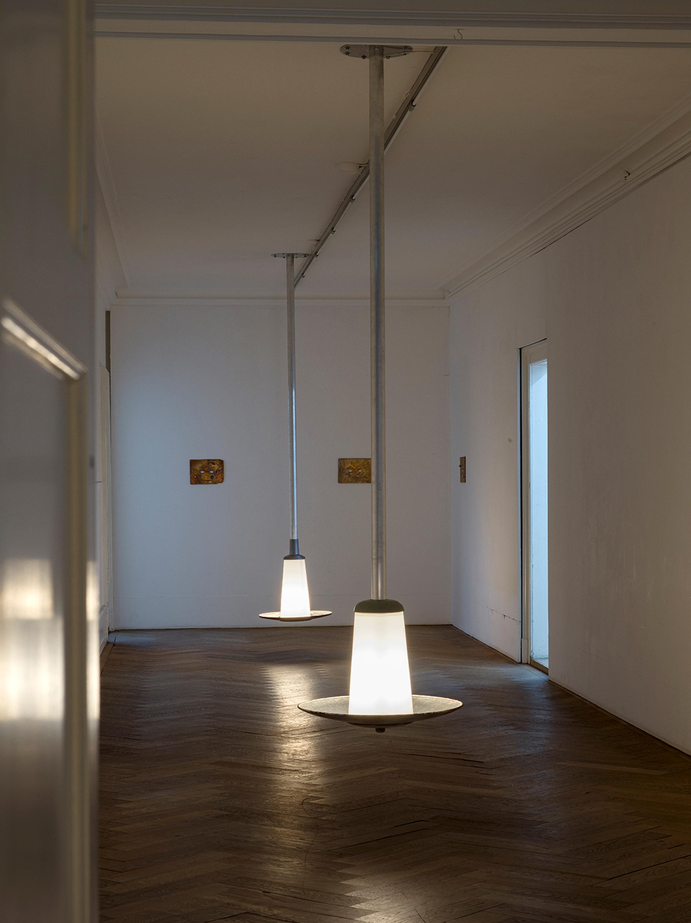 Exhibition View Solo Show Lou Masduraud «What Cracks?» at Kunsthaus Langenthal, Langenthal, 2024 / Photo: Cedric Mussano / Courtesy: The artist and Kunsthaus Langenthal