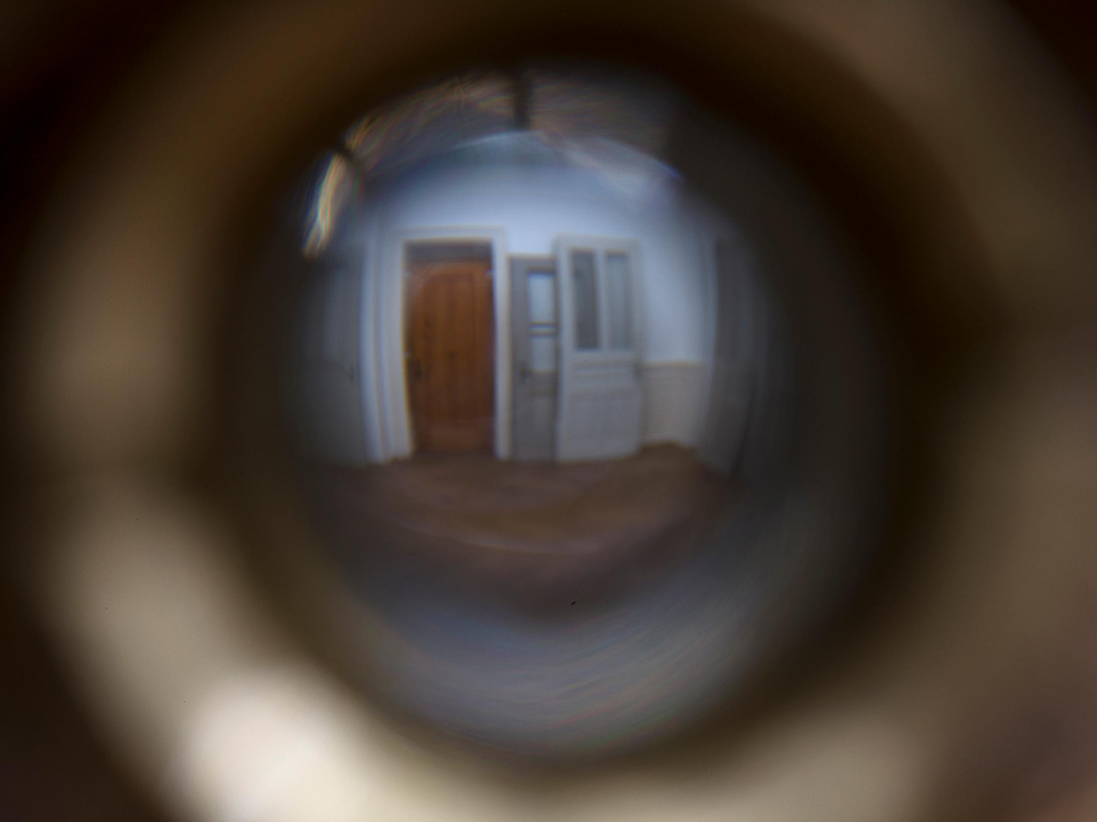 Exhibition View Solo Show Lou Masduraud «What Cracks?; view on Lou Masduraud, Viewer II (Detail), 2024» at Kunsthaus Langenthal, Langenthal, 2024 / Photo: Cedric Mussano / Courtesy: The artist and Kunsthaus Langenthal