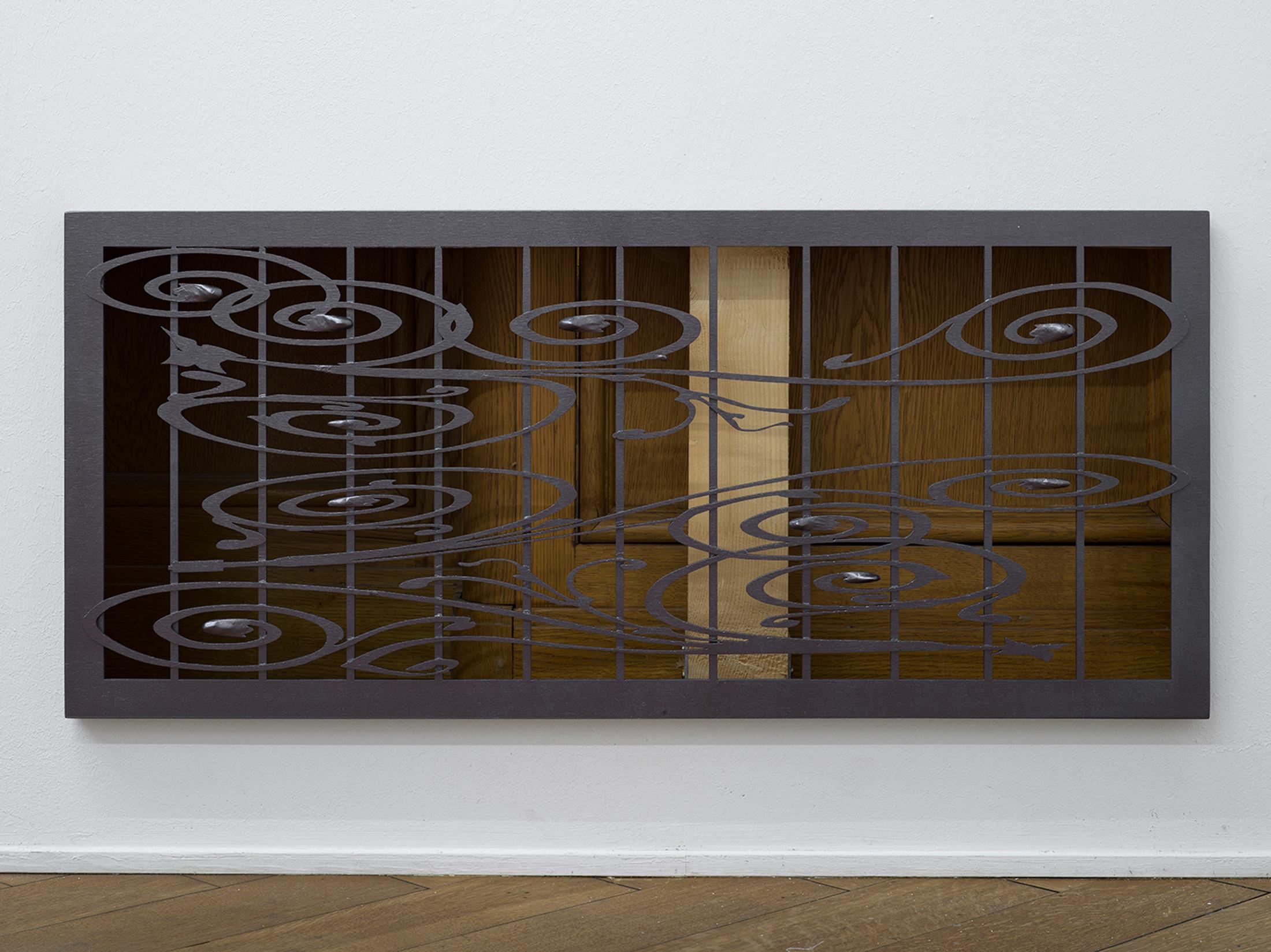 Exhibition View Solo Show Lou Masduraud «What Cracks?; view on Lou Masduraud, Escape Plan (Floral), 2023» at Kunsthaus Langenthal, Langenthal, 2024 / Photo: Cedric Mussano / Courtesy: The artist and Kunsthaus Langenthal