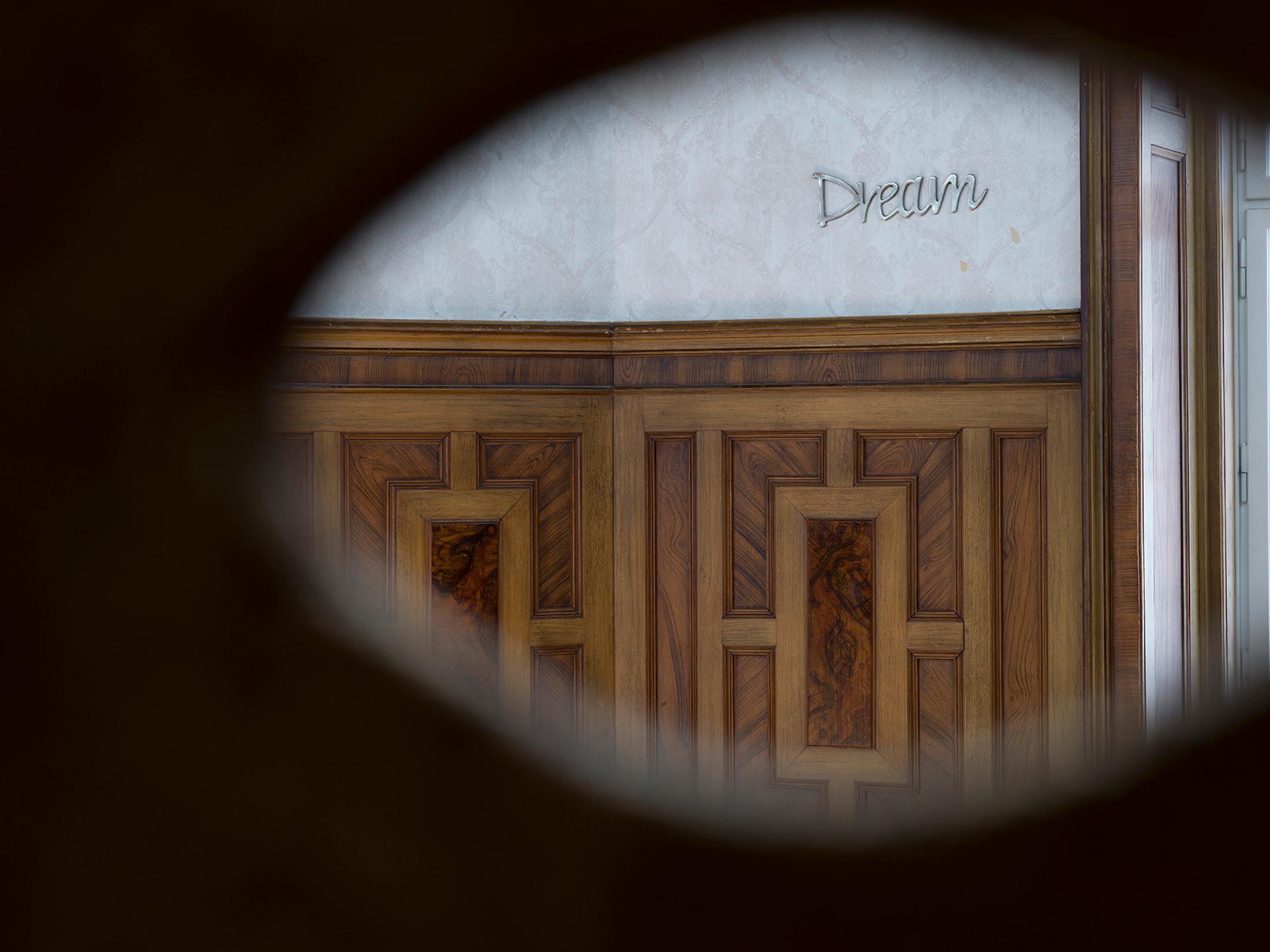 Exhibition View Solo Show Lou Masduraud «What Cracks?; view on Lou Masduraud, view through Who are you? (Vulnerable), 2024» at Kunsthaus Langenthal, Langenthal, 2024 / Photo: Cedric Mussano / Courtesy: The artist and Kunsthaus Langenthal