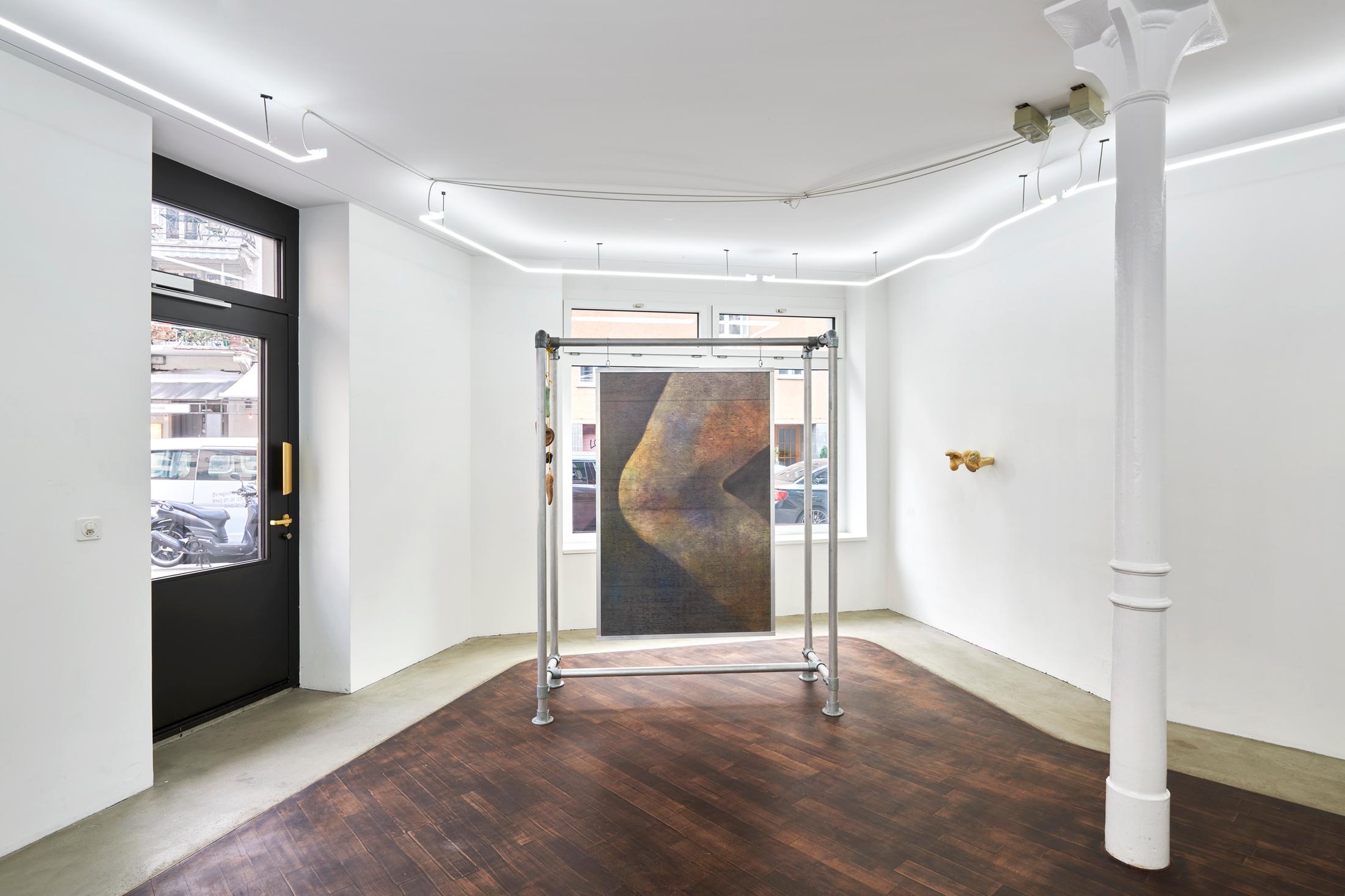 Exhibition View Solo Show Lucas Herzig «Long-Term Oriented» at Kulturfolger, Zurich, 2024 / Photo: Anna Maysuk / Courtesy: The artist and Kulturfolger