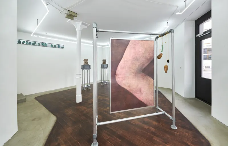 Exhibition View Solo Show Lucas Herzig «Long-Term Oriented» at Kulturfolger, Zurich, 2024 / Photo: Anna Maysuk / Courtesy: The artist and Kulturfolger