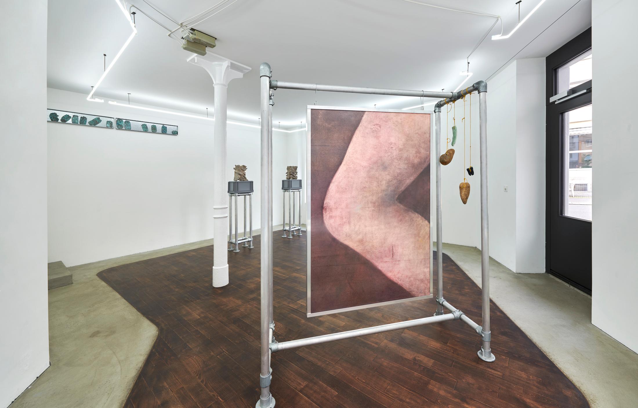 Exhibition View Solo Show Lucas Herzig «Long-Term Oriented» at Kulturfolger, Zurich, 2024 / Photo: Anna Maysuk / Courtesy: The artist and Kulturfolger
