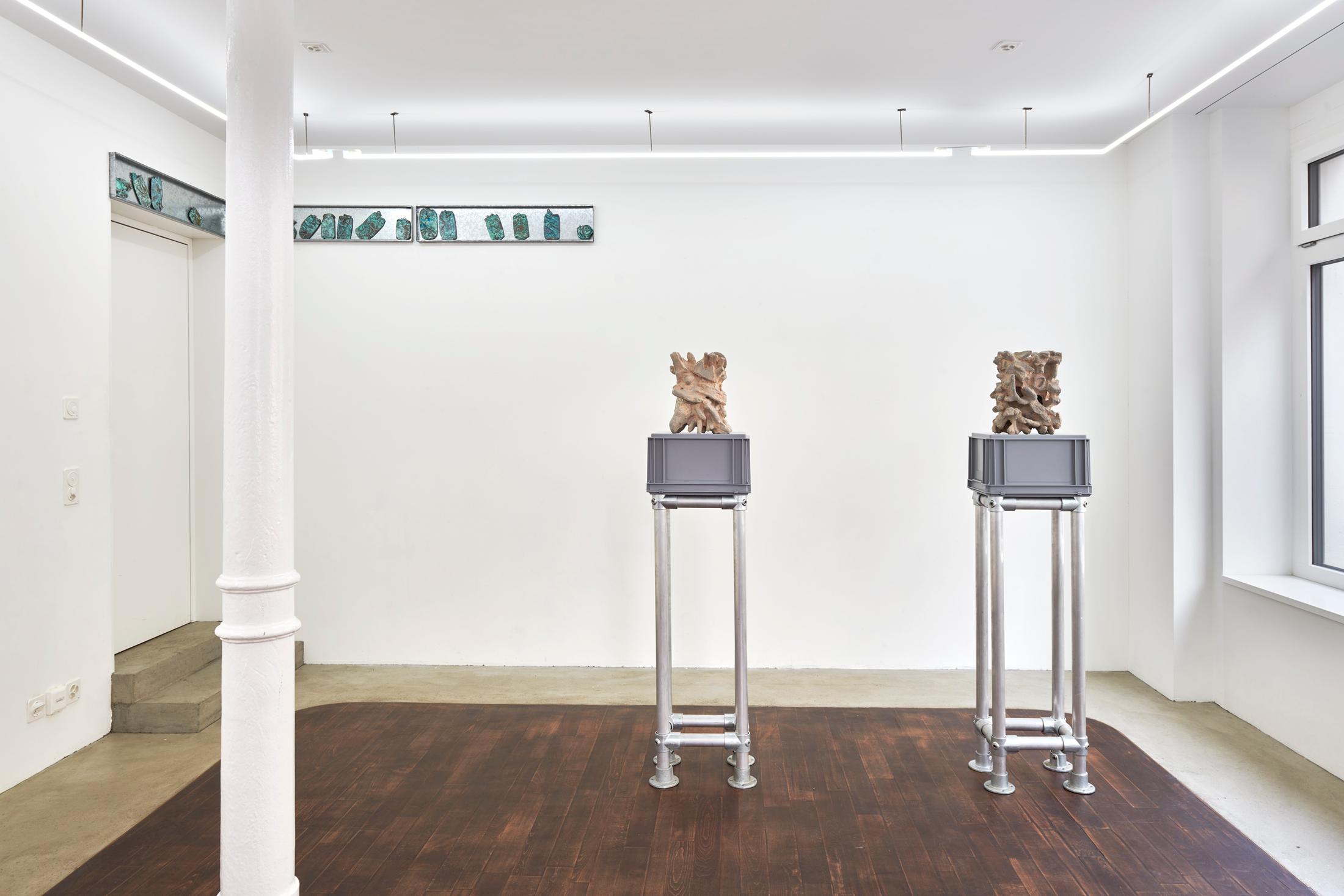 Exhibition View Solo Show Lucas Herzig «Long-Term Oriented» at Kulturfolger, Zurich, 2024 / Photo: Anna Maysuk / Courtesy: The artist and Kulturfolger