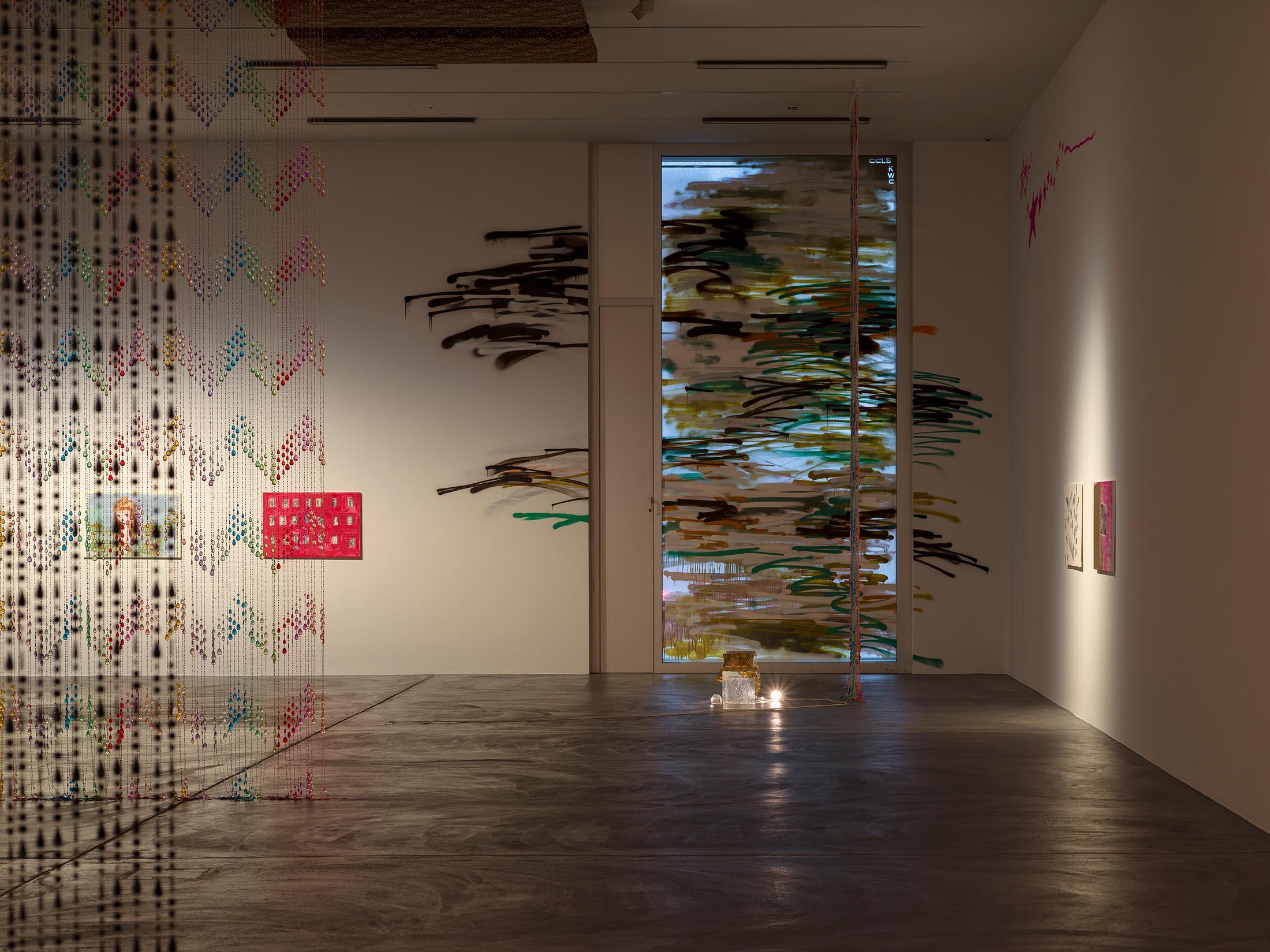 Exhibition View Solo Show Maggie Lee «Magazine» at Kunsthalle Zürich, Zurich, 2024 / Photo: Cedric Mussano / Courtesy: The artist and Kunsthalle Zürich