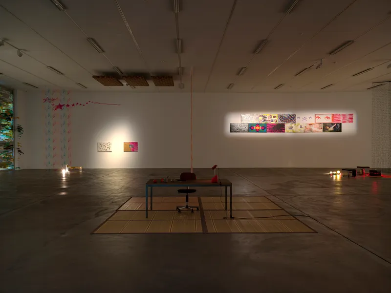 Exhibition View Solo Show Maggie Lee «Magazine» at Kunsthalle Zürich, Zurich, 2024 / Photo: Cedric Mussano / Courtesy: The artist and Kunsthalle Zürich