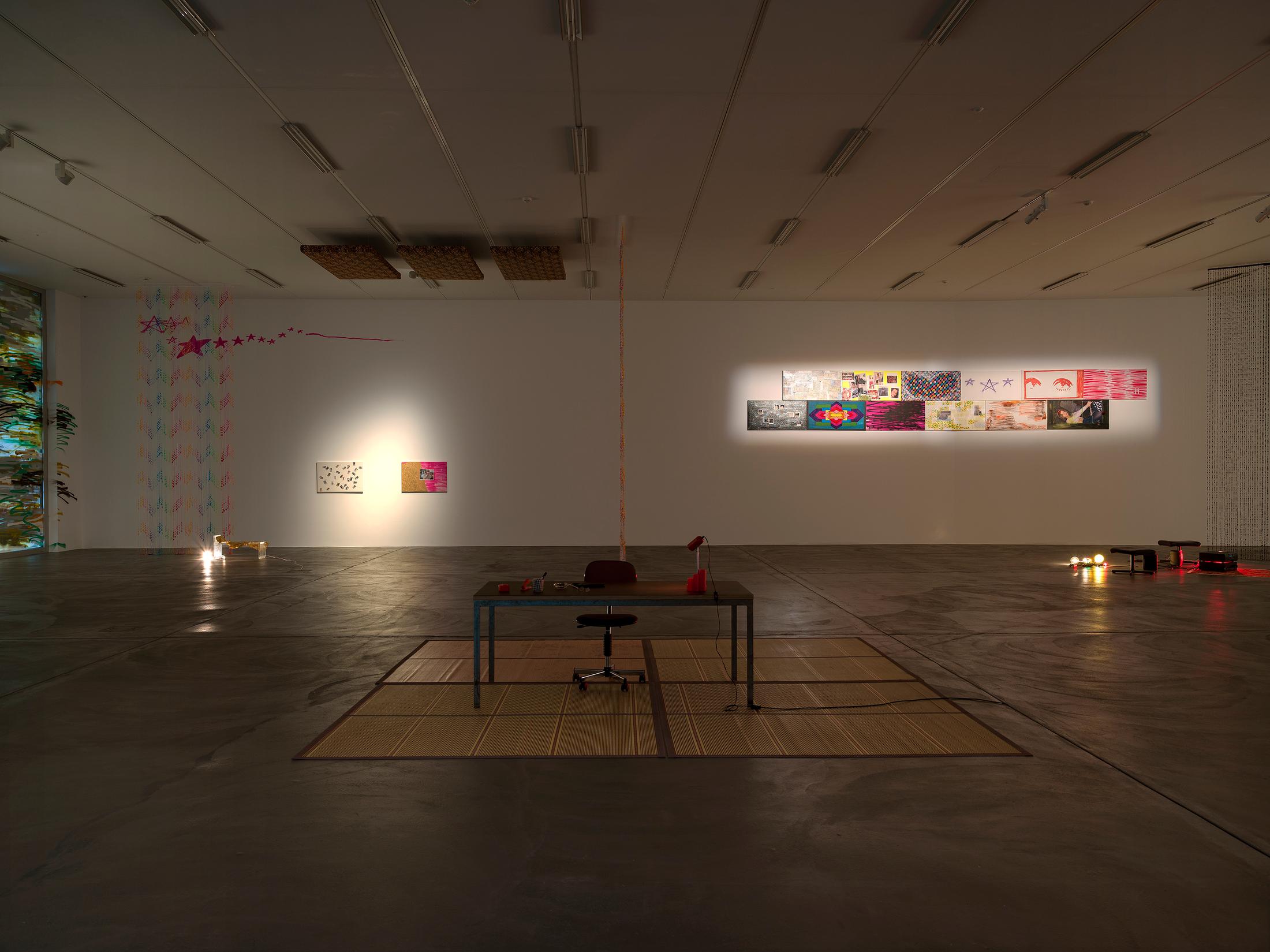 Exhibition View Solo Show Maggie Lee «Magazine» at Kunsthalle Zürich, Zurich, 2024 / Photo: Cedric Mussano / Courtesy: The artist and Kunsthalle Zürich