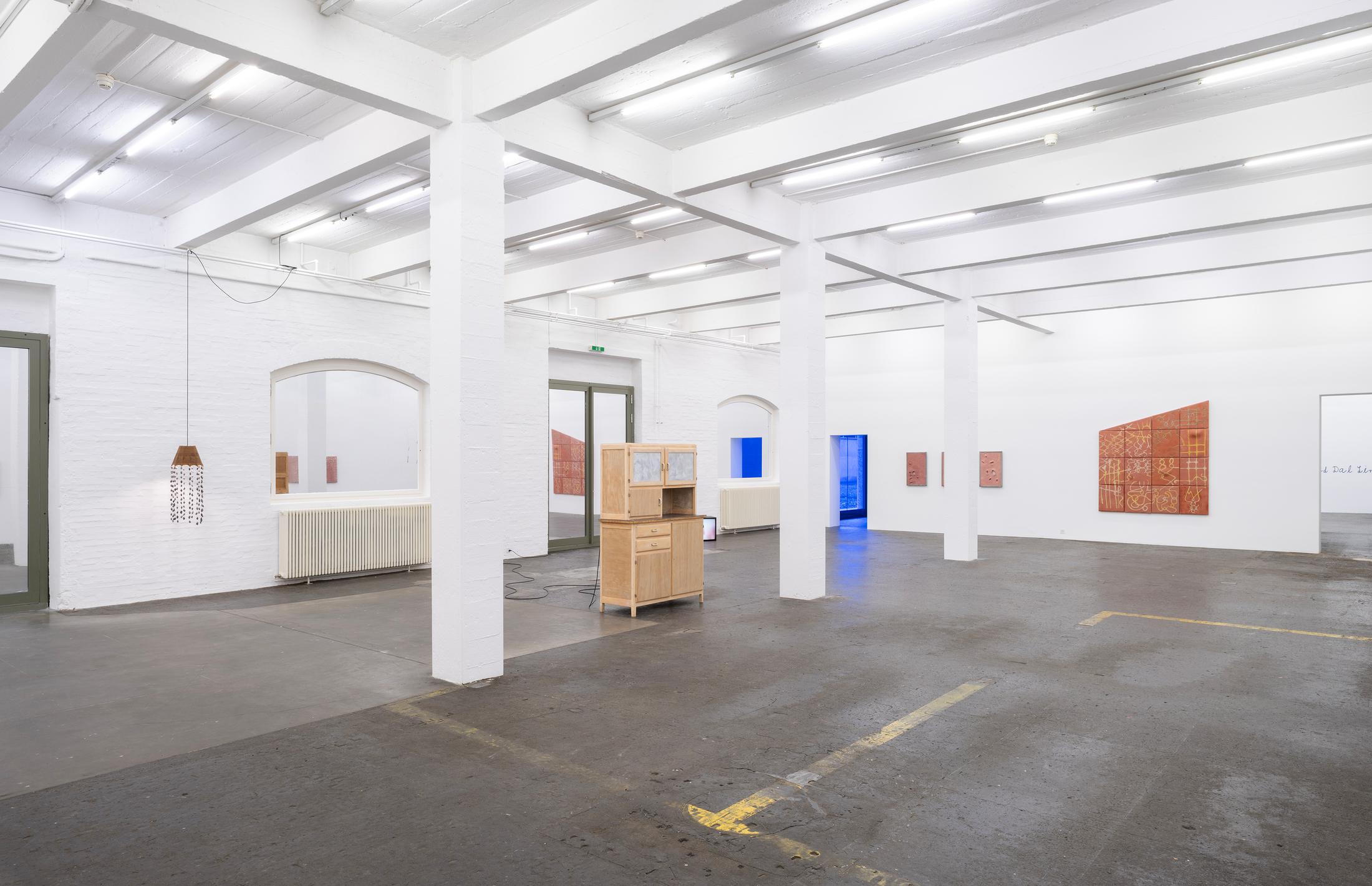 Exhibition View Solo Show Marta Margnetti «Serenata» at Kunst Halle Sankt Gallen, St. Gallen, 2024 / Photo: E. Sommer / Courtesy: The artist and Kunst Halle Sankt Gallen