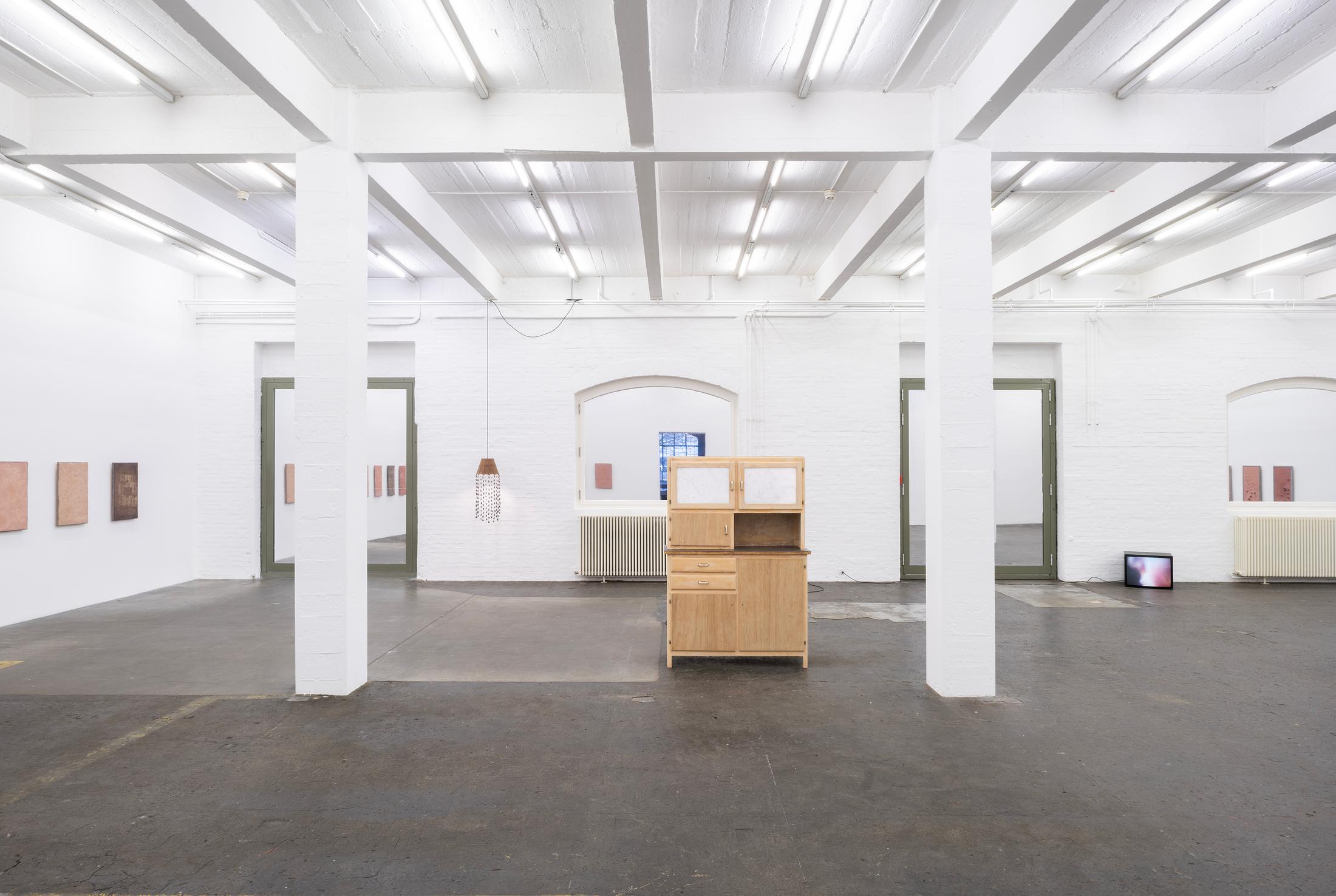 Exhibition View Solo Show Marta Margnetti «Serenata» at Kunst Halle Sankt Gallen, St. Gallen, 2024 / Photo: E. Sommer / Courtesy: The artist and Kunst Halle Sankt Gallen