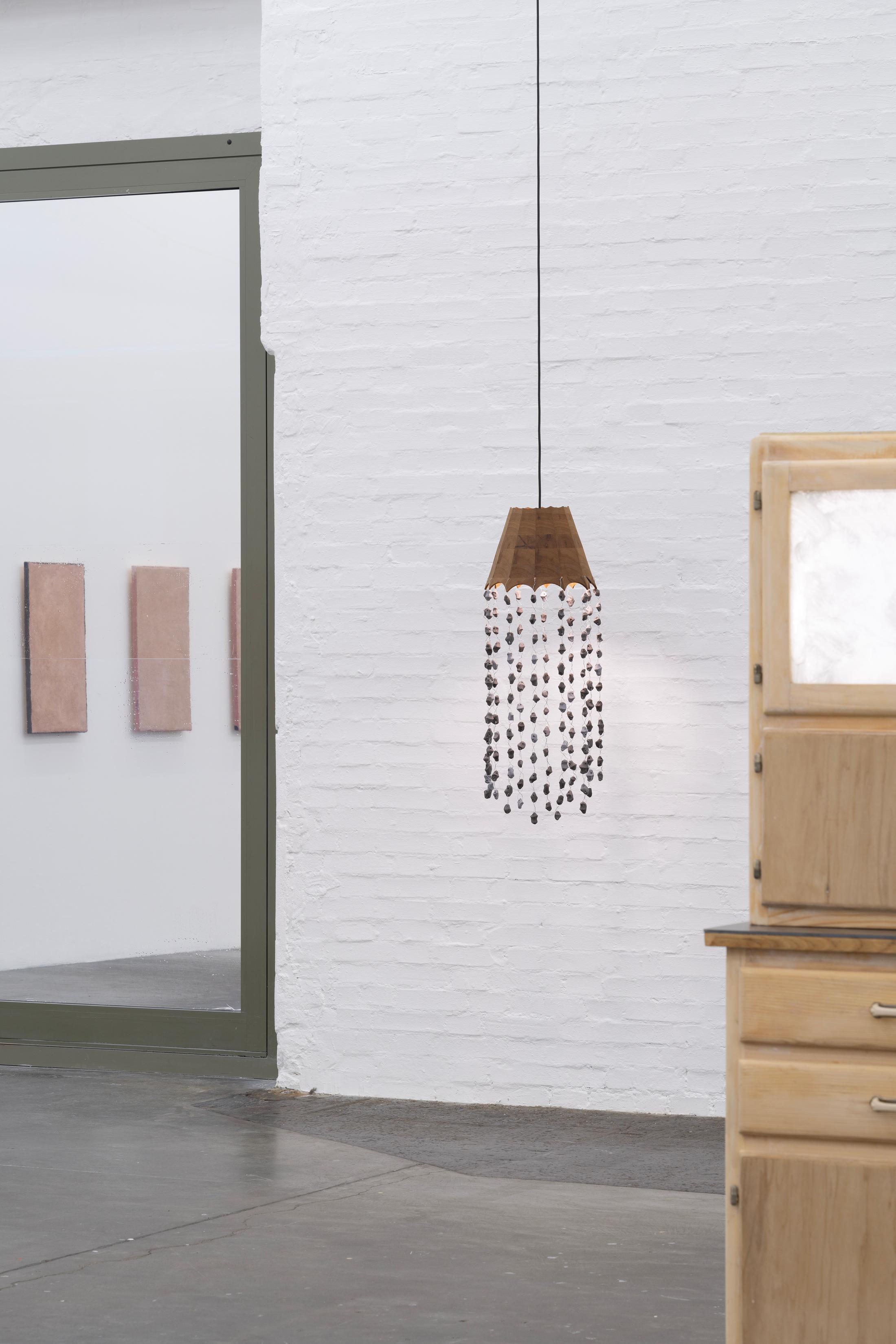 Exhibition View Solo Show Marta Margnetti «Serenata; view on Marta Margnetti, Pugni chiusi, Non ho più speranze, In me c’è la notte più nera, Occhi spenti, Nel buio del mondo, Per chi è di pietra come me, 2024» at Kunst Halle Sankt Gallen, St. Gallen, 2024 / Photo: E. Sommer / Courtesy: The artist and Kunst Halle Sankt Gallen