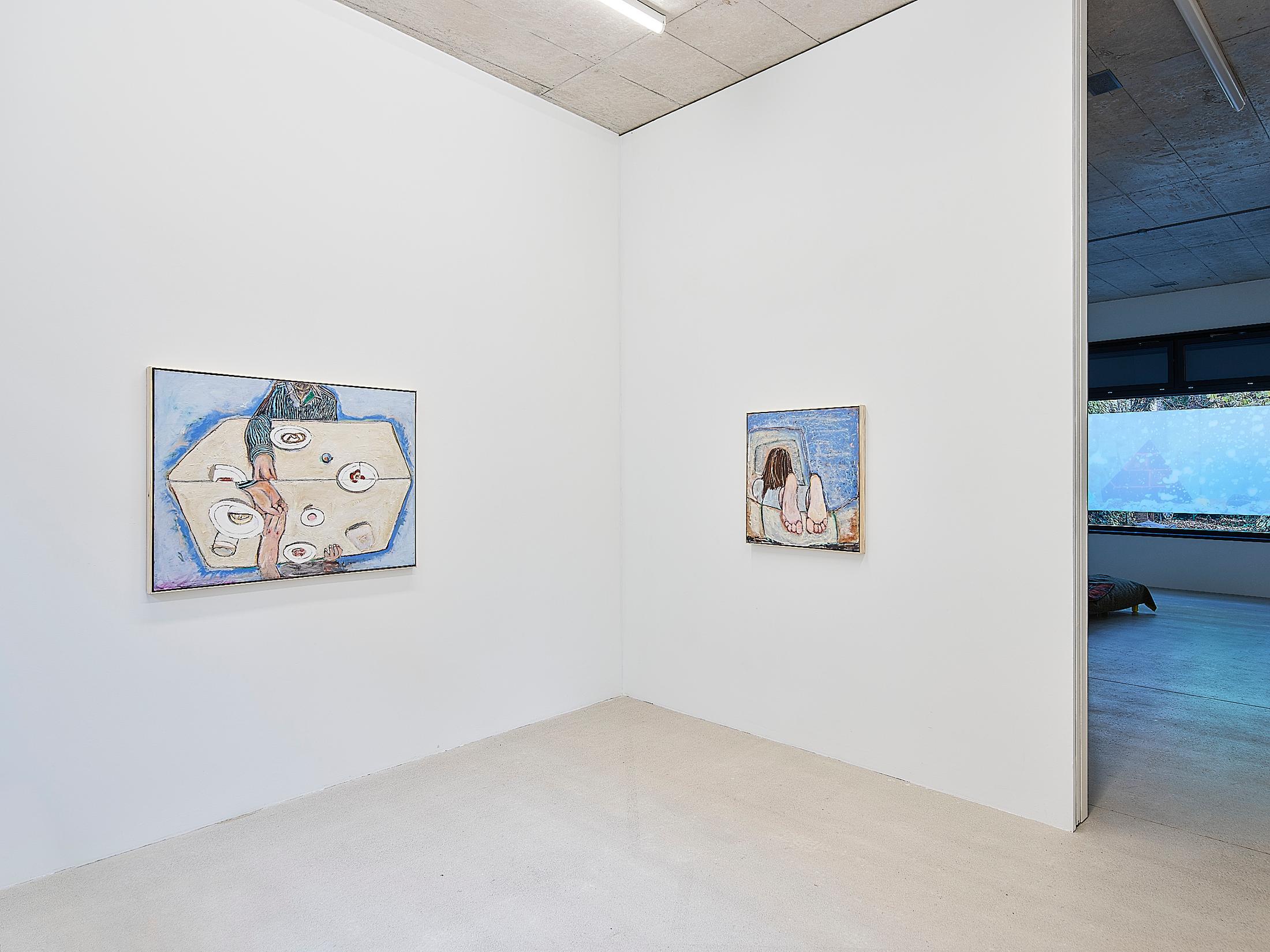 Exhibition View Solo Show Mathias Toubro «heaven» at Damien & The Love Guru, Zurich, 2024 / Photo: Felix Jungo / Courtesy: the artist and Damien & The Love Guru