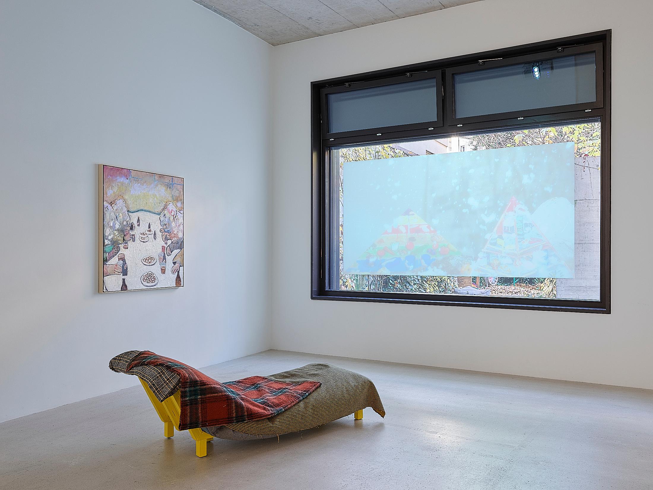 Exhibition View Solo Show Mathias Toubro «heaven» at Damien & The Love Guru, Zurich, 2024 / Photo: Felix Jungo / Courtesy: the artist and Damien & The Love Guru