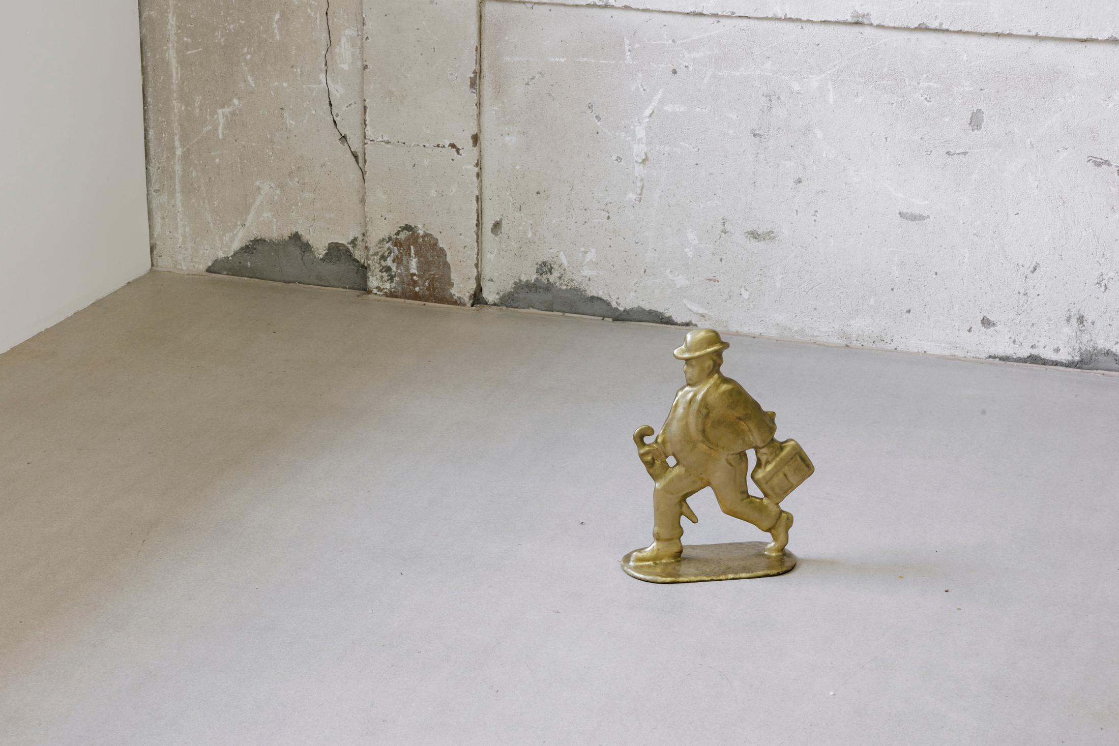 Exhibition View Group Show «Melting Point; view on Baker Wardlaw, the partners, 2023, cast bronze, 10 x 22 x 32 cm» at For, Basel, 2024 / Photo: Gina Folly / Courtesy: the artists and For