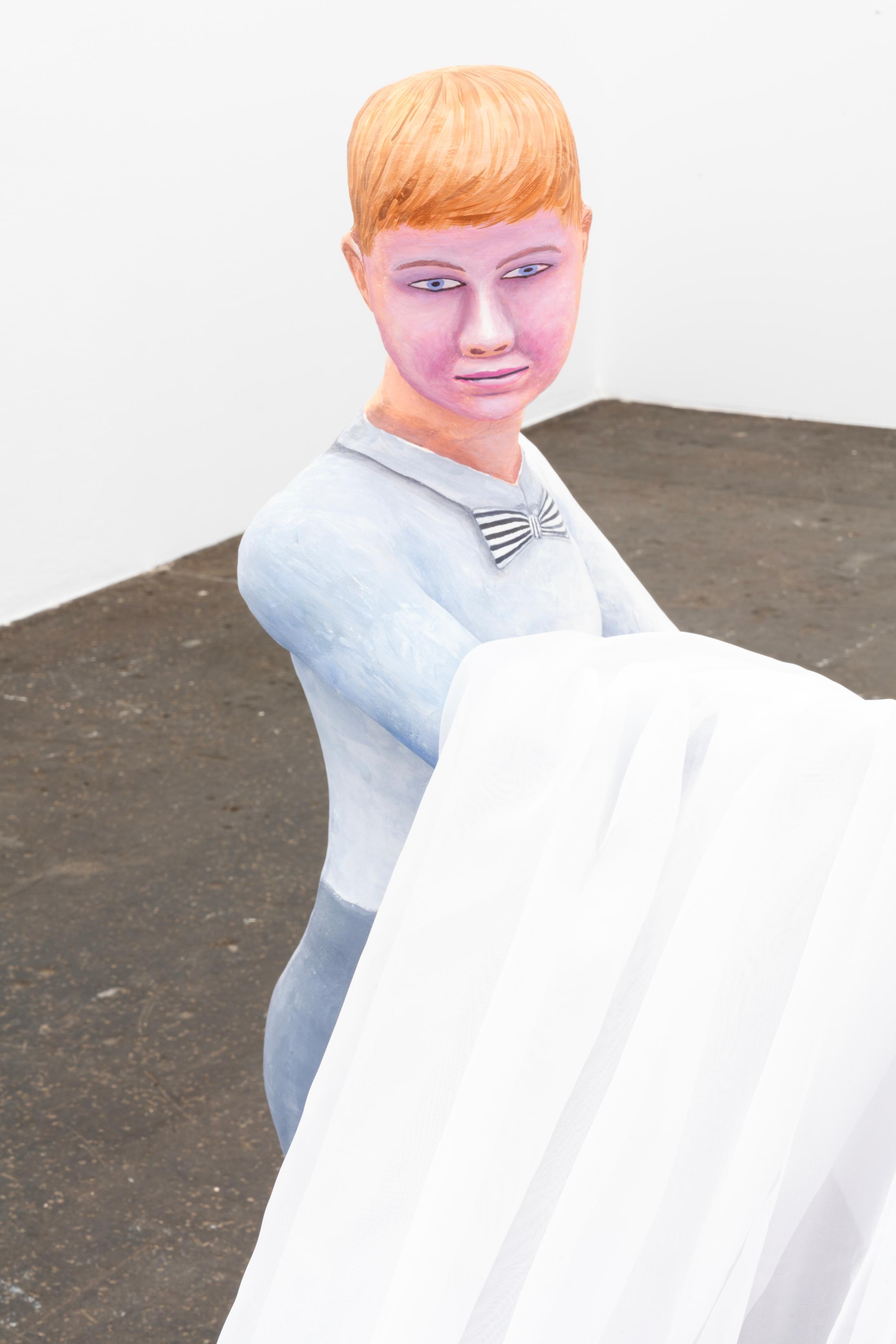 Exhibition View Agnes Scherer Solo Show «Ein seltsames Spiel; view on Agnes Scherer, A thousand times yes (Detail), 2022» at Kunst Halle Sankt Gallen, St. Gallen, 2023-2024 / Photo: Kunst Halle Sankt Gallen, E. Sommer / Courtesy: the artist, ChertLüdde, Sans titre