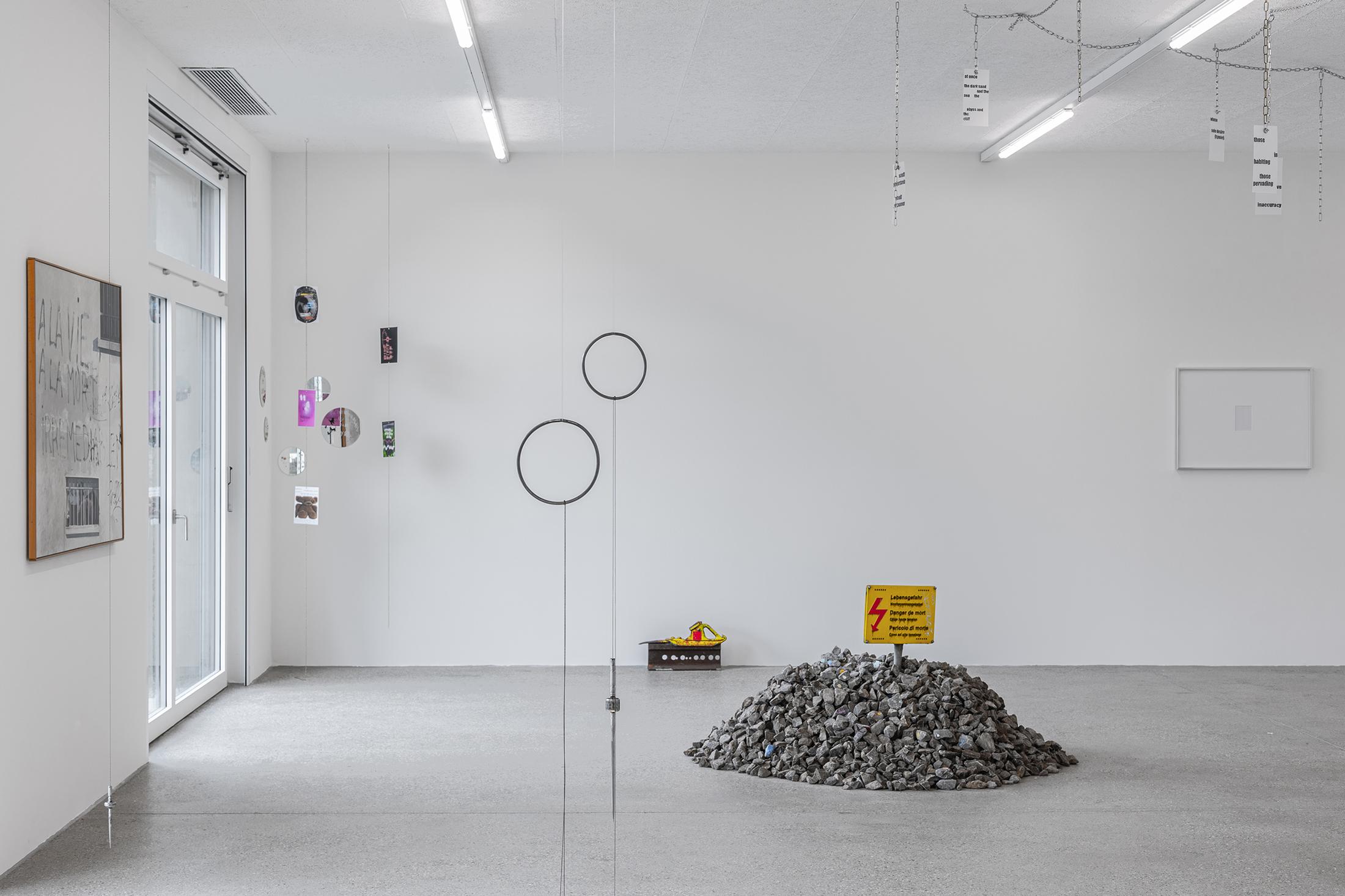 Exhibition View Group Show «All My Loved Ones Like To Fight» at CALM - Centre d'Art La Meute, Lausanne, 2023 / Photo: Théo Dufloo / Courtesy: the artists and CALM - Centre d'Art La Meute
