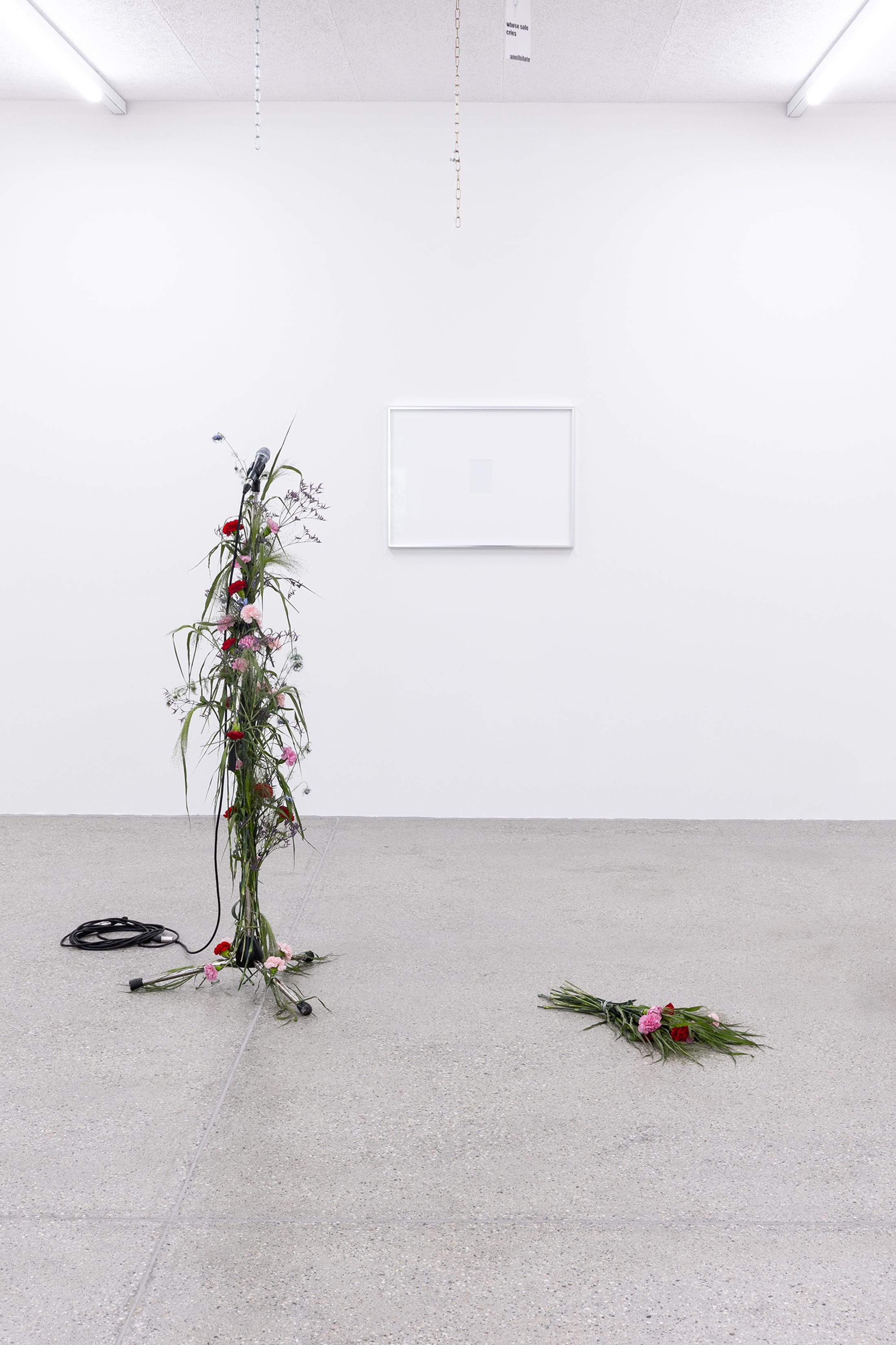 Exhibition View Group Show «All My Loved Ones Like To Fight» at CALM - Centre d'Art La Meute, Lausanne, 2023 / Photo: Théo Dufloo / Courtesy: the artists and CALM - Centre d'Art La Meute