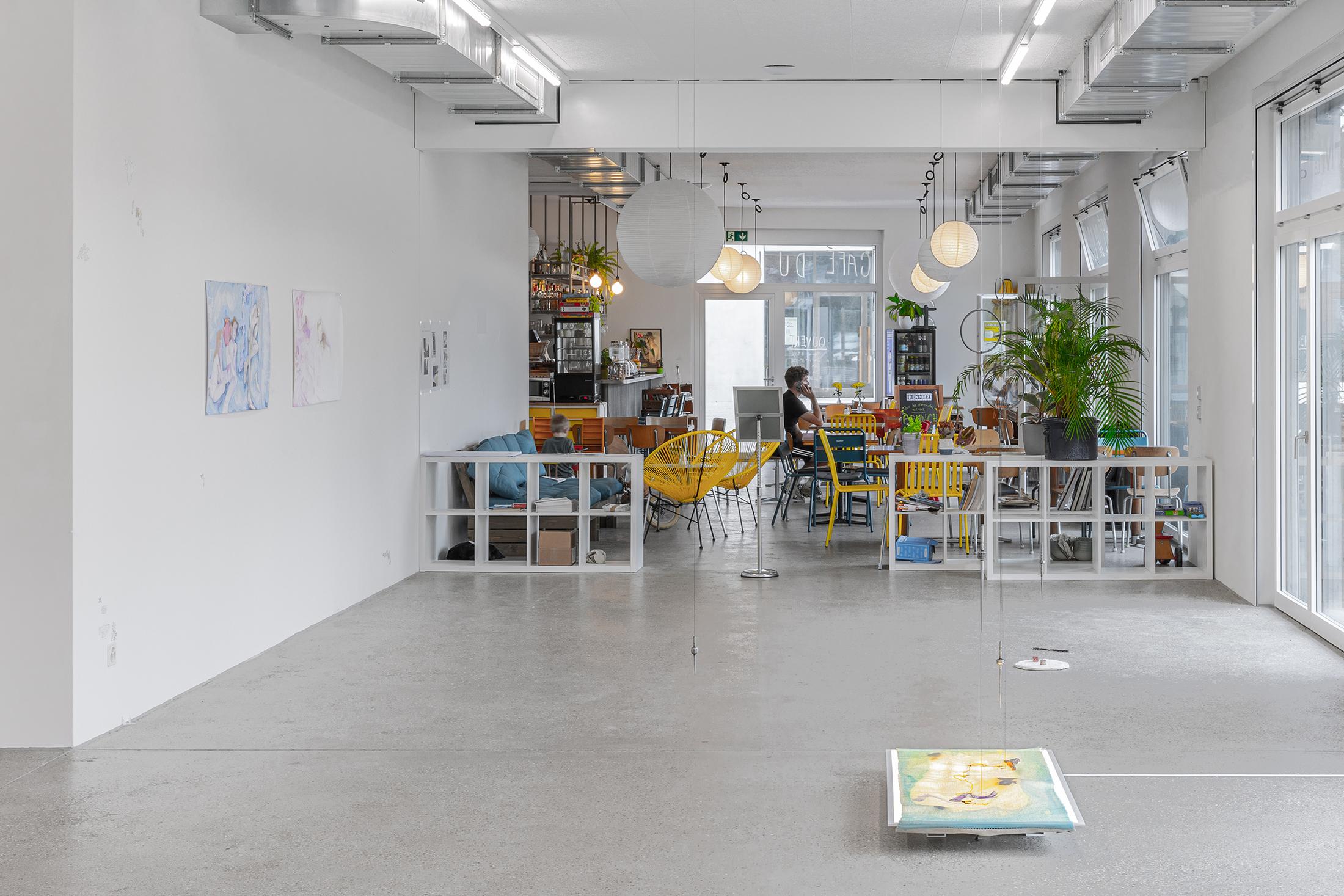 Exhibition View Group Show «All My Loved Ones Like To Fight» at CALM - Centre d'Art La Meute, Lausanne, 2023 / Photo: Théo Dufloo / Courtesy: the artists and CALM - Centre d'Art La Meute