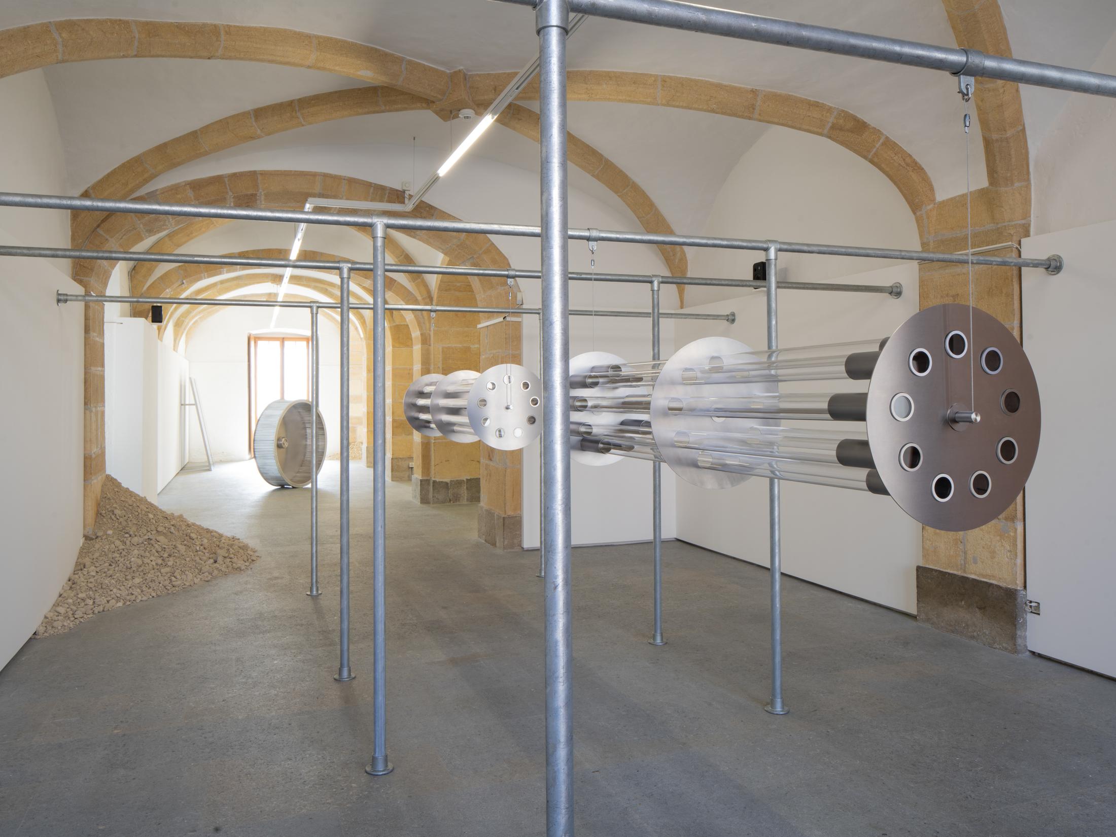 Exhibition View Anita Mucolli Solo Show «Purity; view on Anita Mucolli, Substitute of the Divine, 2023» at Centre d'Art Contemporain, Yverdon-les-Bains, 2023 / Photo: Anne-Laure Lechat / Courtesy: the artist and Centre d'Art Contemporain Yverdon-les-Bains