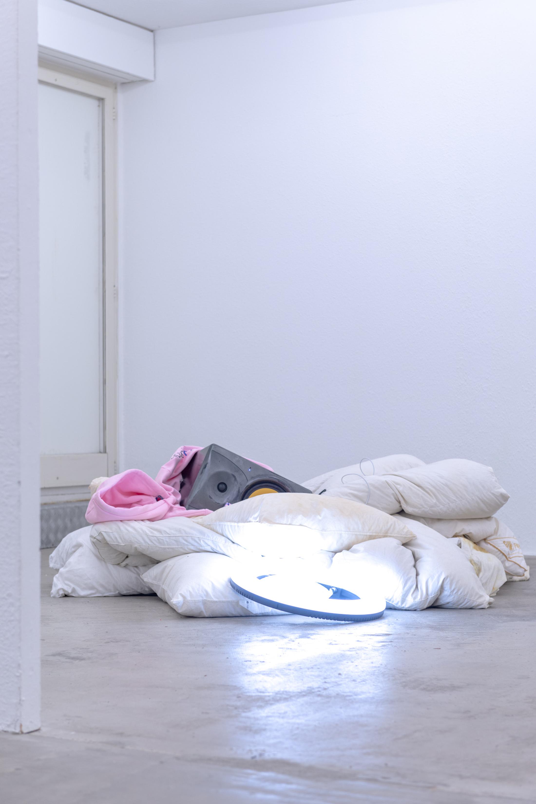 Exhibition View bleed Solo Show «numb» at Hamlet, Zurich, 2023-2024 / Photo: Wilf Speller / Courtesy: the artists and Hamlet