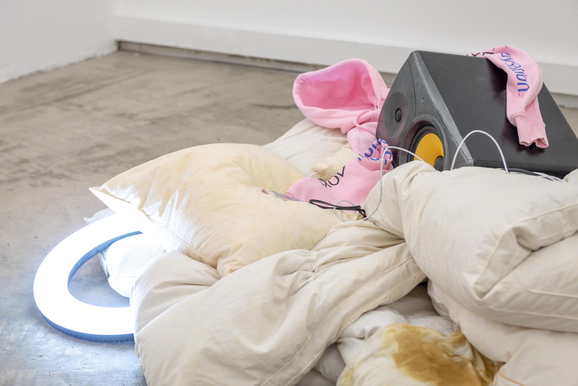 Exhibition View bleed Solo Show «numb» at Hamlet, Zurich, 2023-2024 / Photo: Wilf Speller / Courtesy: the artists and Hamlet