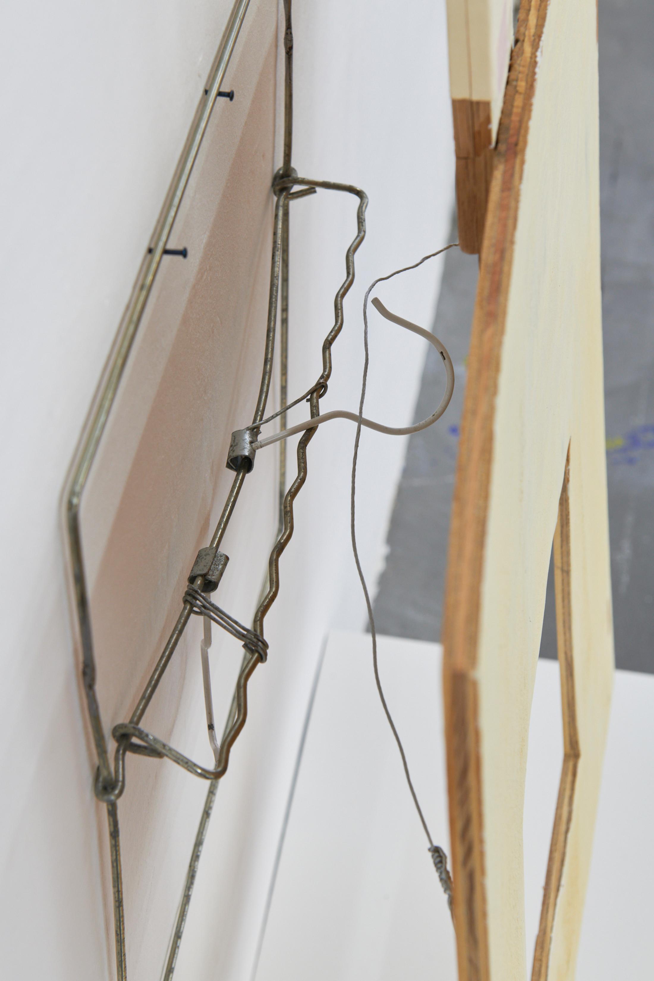 Exhibition View Brad Kronz Solo Show «Nine Types of Industrial Pollution; view on Brad Kronz, Sistine Chapel, 2023» at Kunsthalle Friart, Fribourg, 2023 / Photo: Guillaume Python / Courtesy: the artist and Kunsthalle Friart