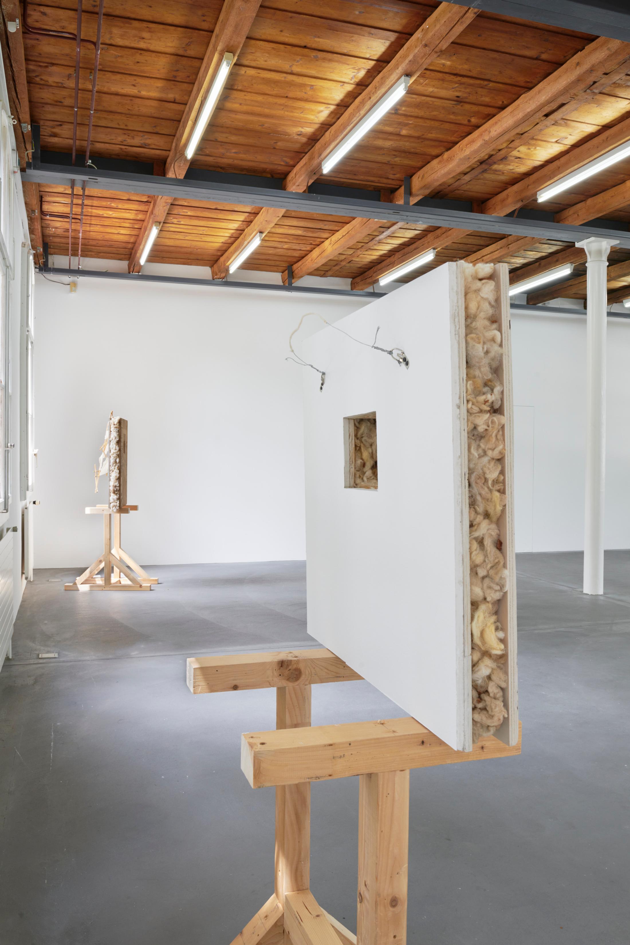Exhibition View Brad Kronz Solo Show «Nine Types of Industrial Pollution» at Kunsthalle Friart, Fribourg, 2023 / Photo: Guillaume Python / Courtesy: the artist and Kunsthalle Friart