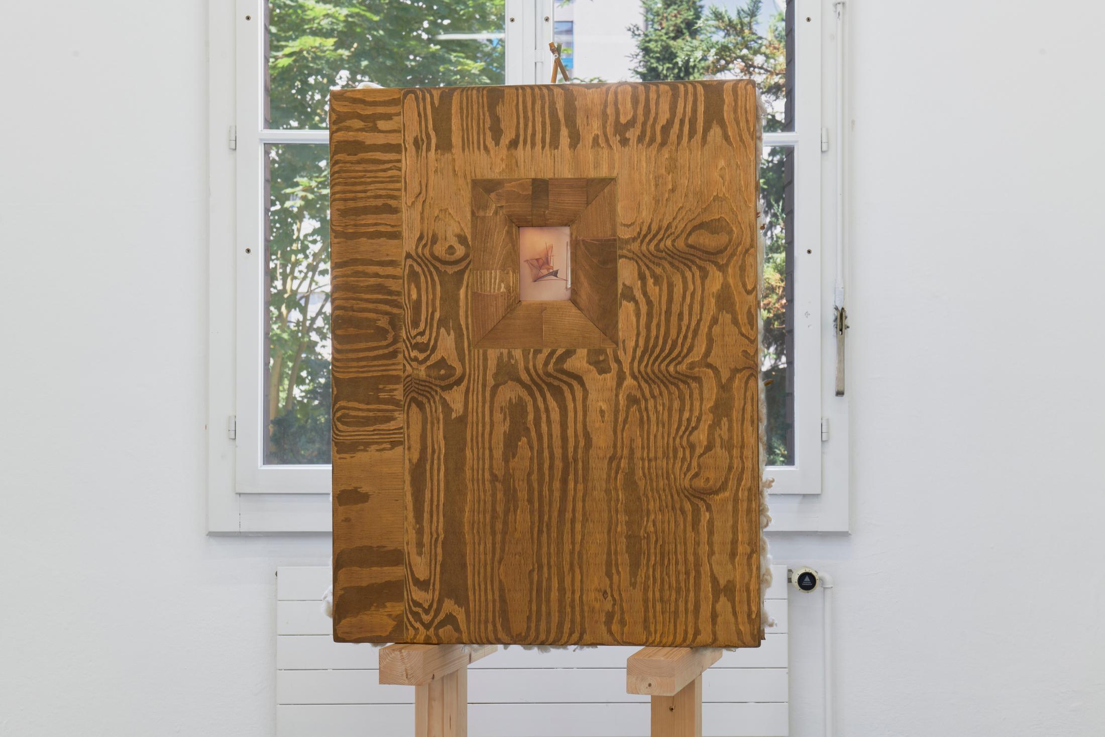 Exhibition View Brad Kronz Solo Show «Nine Types of Industrial Pollution; view on Brad Kronz, What they did for folk revival, 2022» at Kunsthalle Friart, Fribourg, 2023 / Photo: Guillaume Python / Courtesy: the artist and Kunsthalle Friart