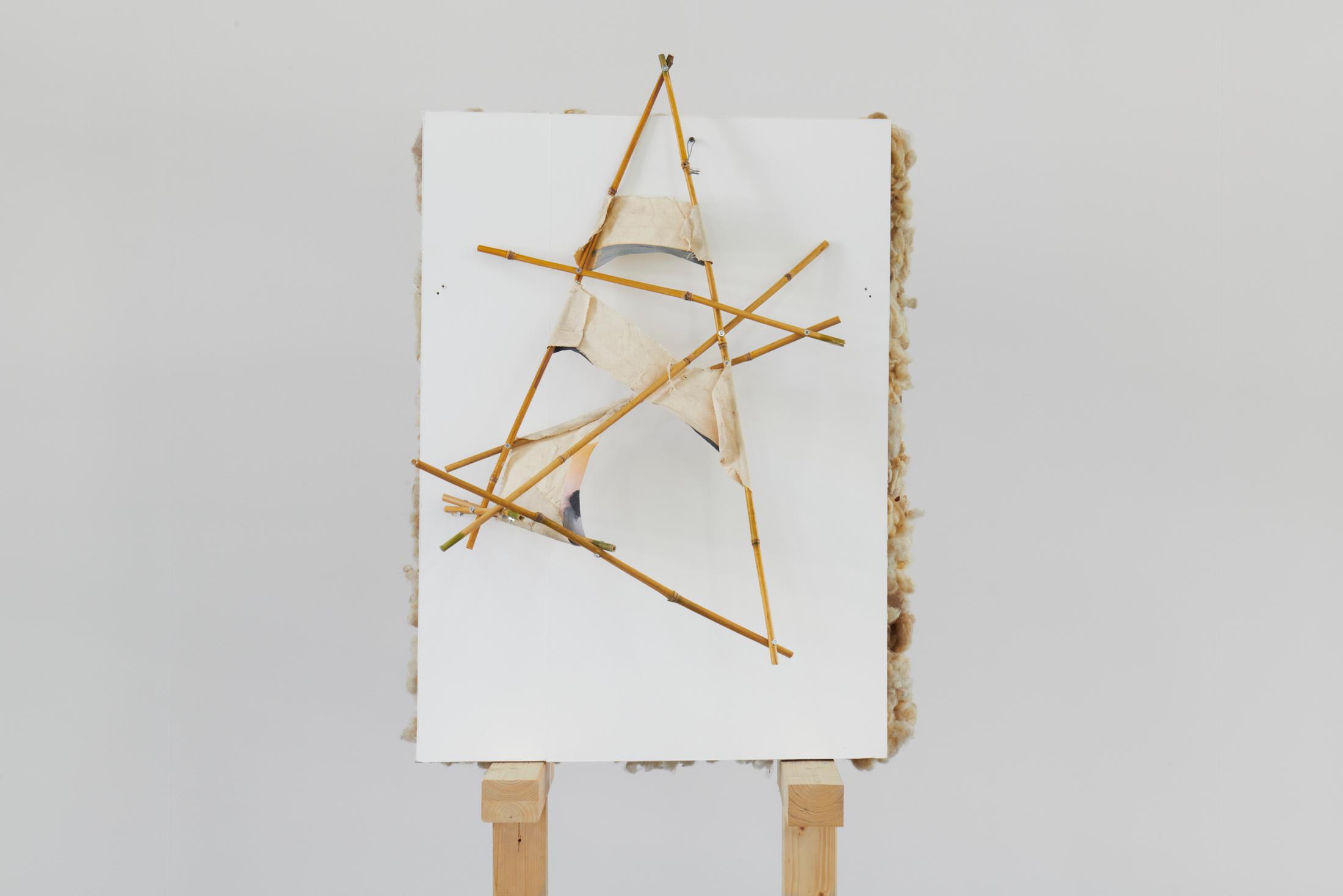 Exhibition View Brad Kronz Solo Show «Nine Types of Industrial Pollution; view on Brad Kronz, What they did for folk revival, 2022» at Kunsthalle Friart, Fribourg, 2023 / Photo: Guillaume Python / Courtesy: the artist and Kunsthalle Friart