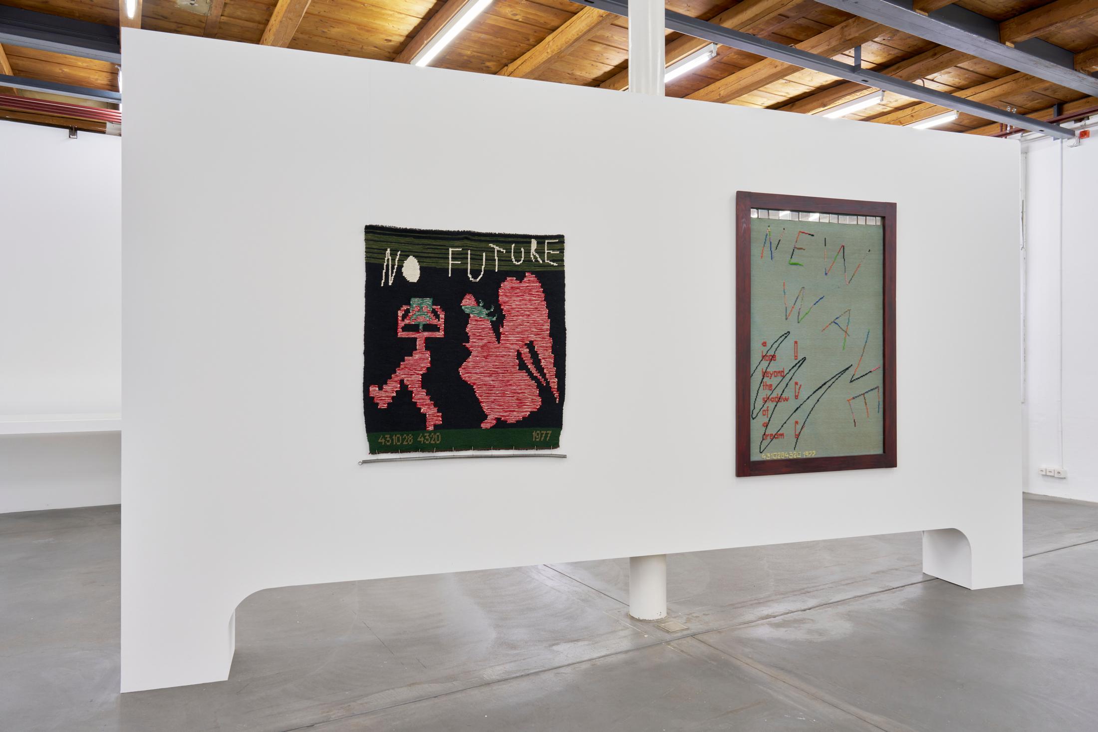 Exhibition View Charlotte Johannesson Solo Show «Save as art?» at Kunsthalle Friart, Fribourg, 2023 / Photo: Guillaume Python / Courtesy: the artist and Kunsthalle Friart