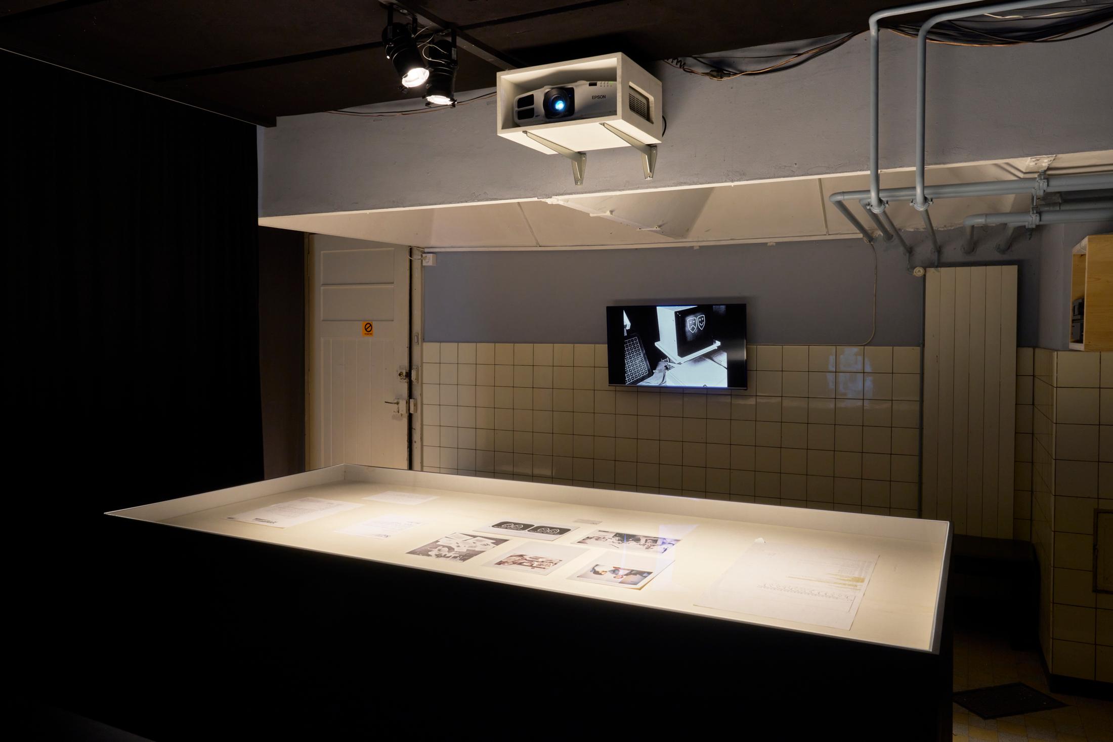 Exhibition View Charlotte Johannesson Solo Show «Save as art?» at Kunsthalle Friart, Fribourg, 2023 / Photo: Guillaume Python / Courtesy: the artist and Kunsthalle Friart