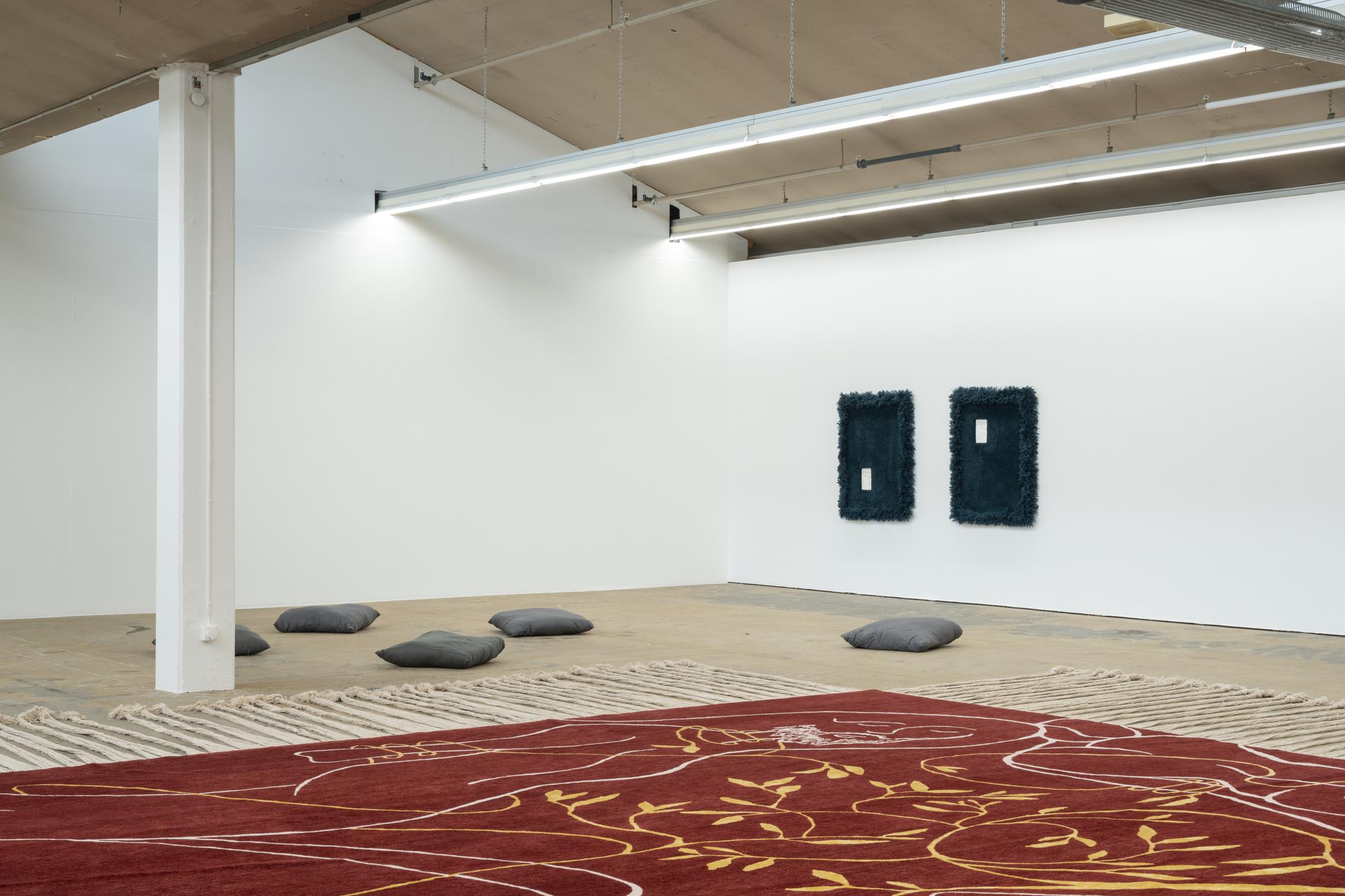 Exhibition View Chiara Bersani Solo Show «Deserters» at Kunsthaus, Baselland, 2023 / Photo: Finn Curry / Courtesy: the artist and Kunsthaus Baselland