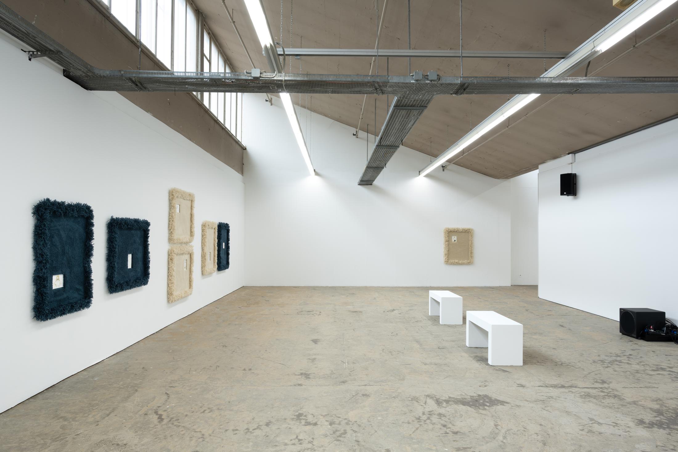 Exhibition View Chiara Bersani Solo Show «Deserters» at Kunsthaus, Baselland, 2023 / Photo: Finn Curry / Courtesy: the artist and Kunsthaus Baselland