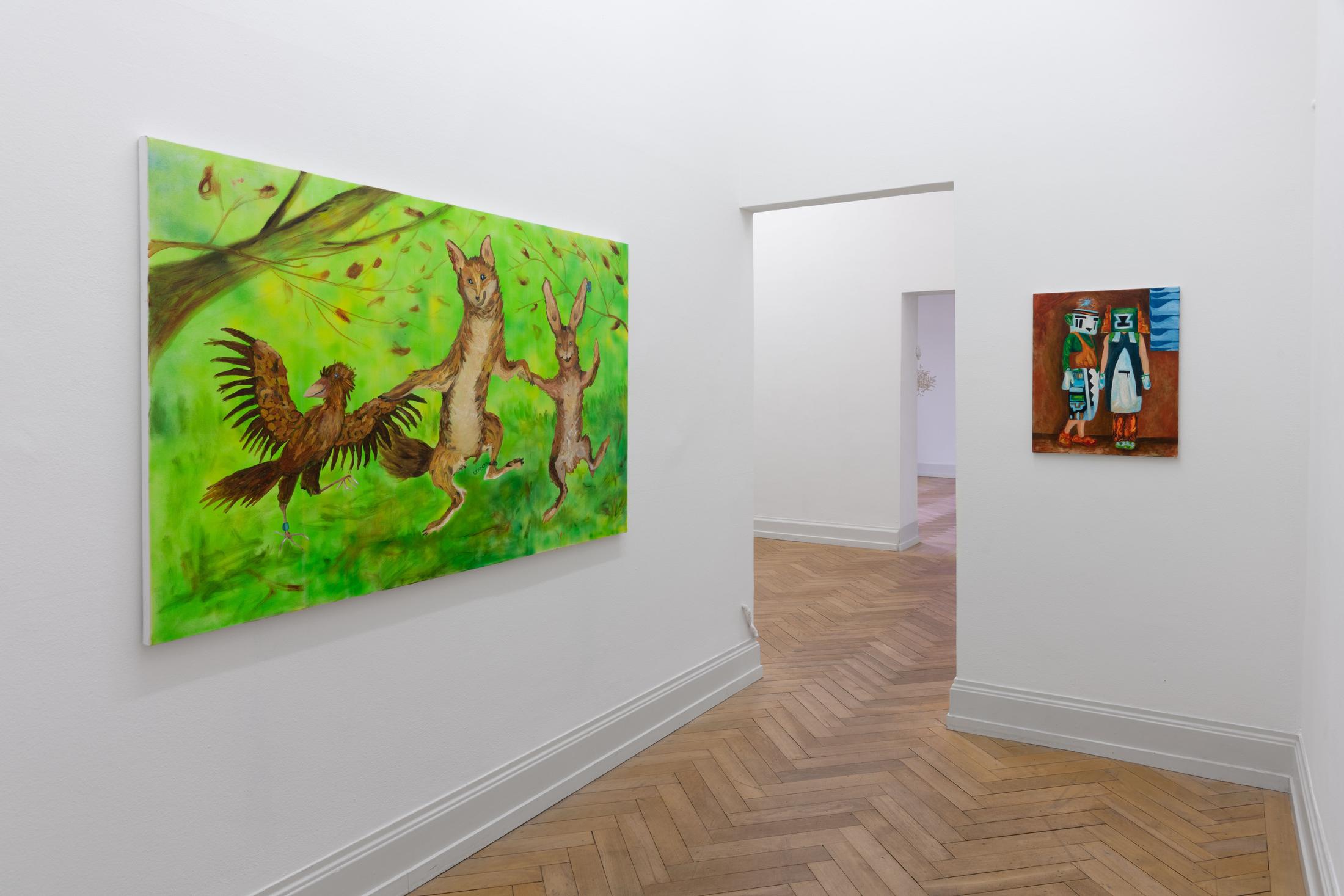 Exhibition View Group Show «Coniunctio» at Kunsthalle Palazzo, Liestal, 2023 / Photo: Jennifer Merlyn Scherler / Courtesy: the artists and Kunsthalle Palazzo