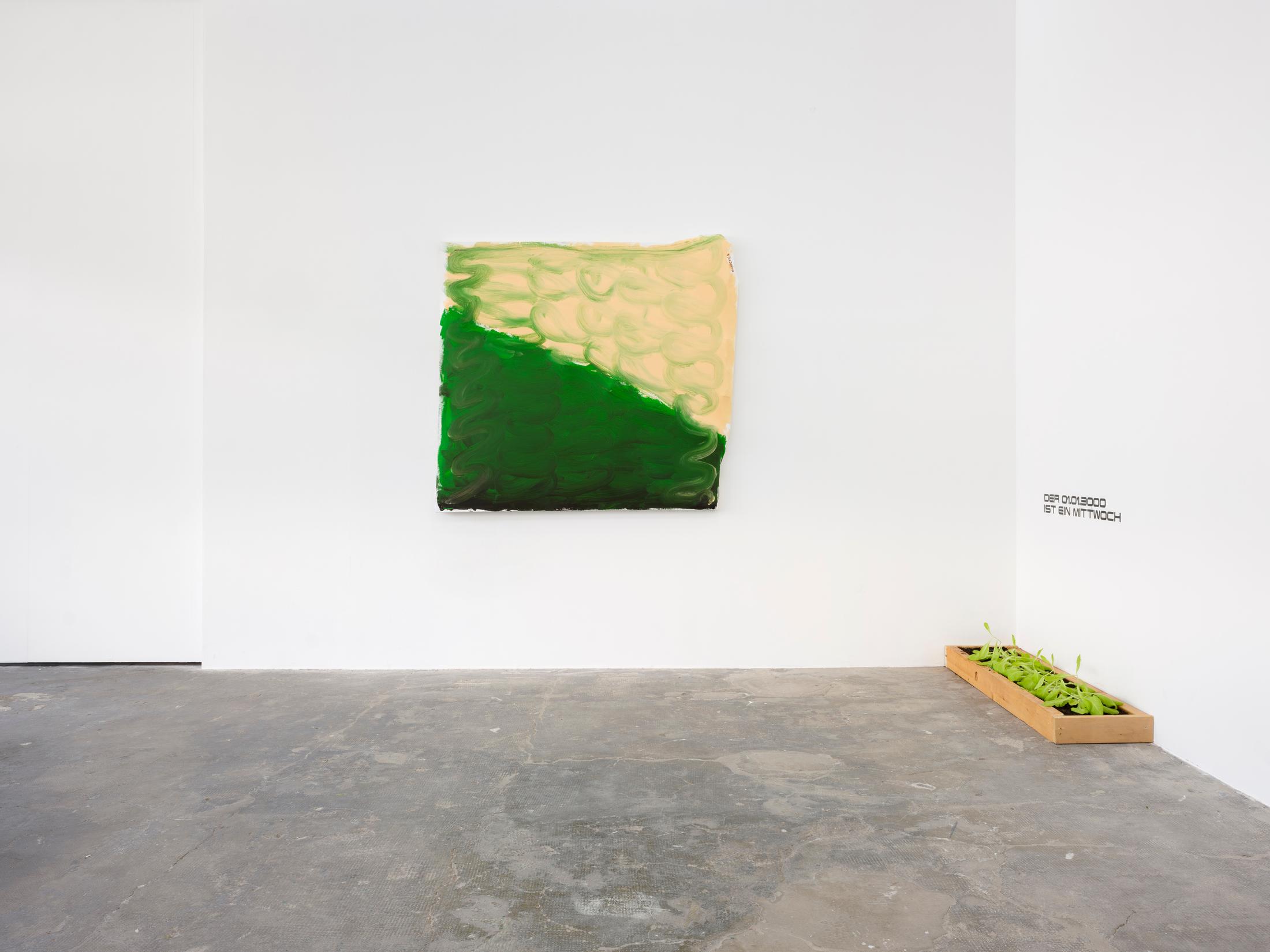 Exhibition View Group Show «Der 01.01.3000 ist ein Mittwoch» at Smallville, Neuchâtel, 2023 / Photo: Sebastian Verdon / Courtesy: the artists and Smallville