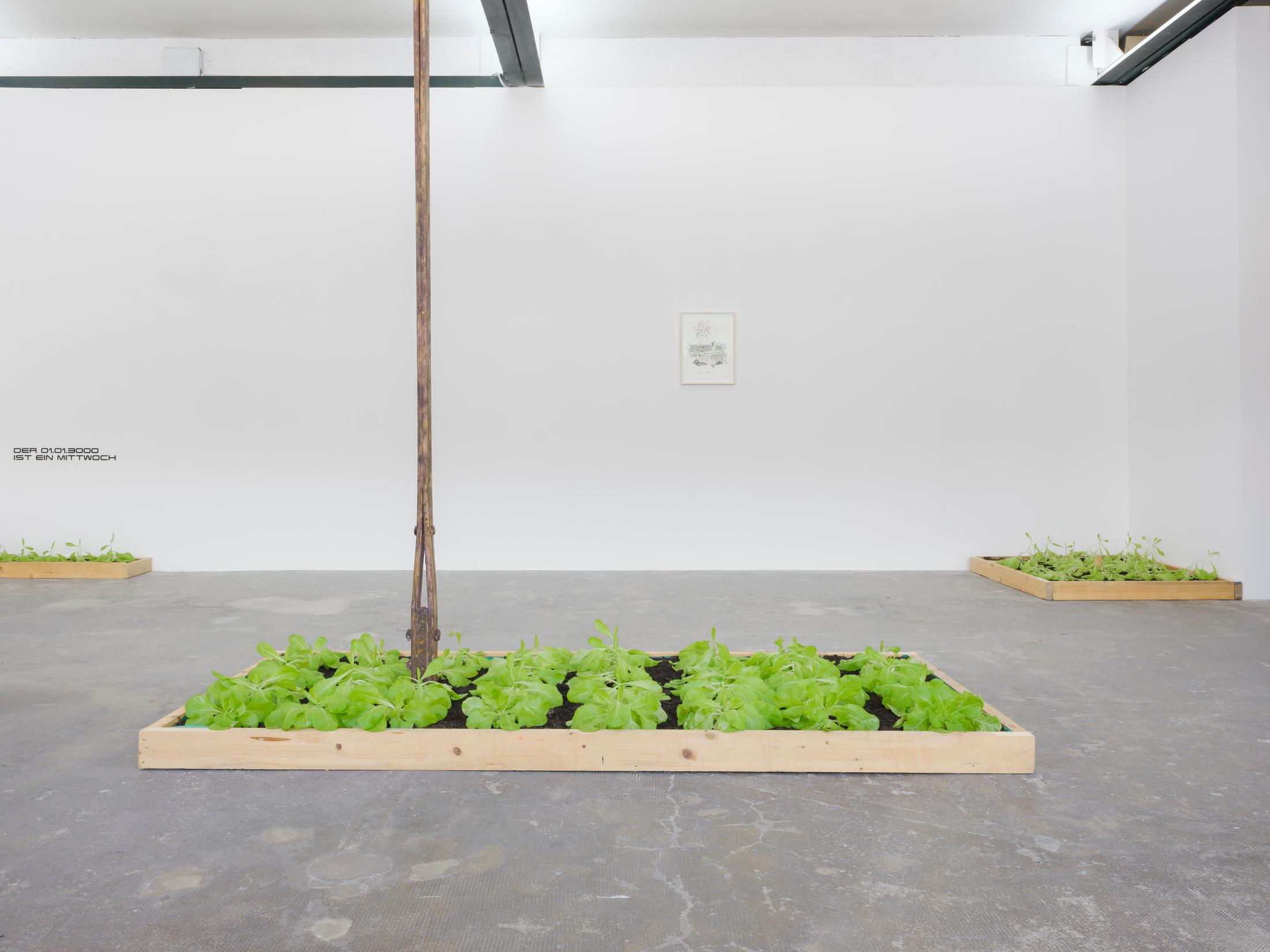 Exhibition View Group Show «Der 01.01.3000 ist ein Mittwoch» at Smallville, Neuchâtel, 2023 / Photo: Sebastian Verdon / Courtesy: the artists and Smallville