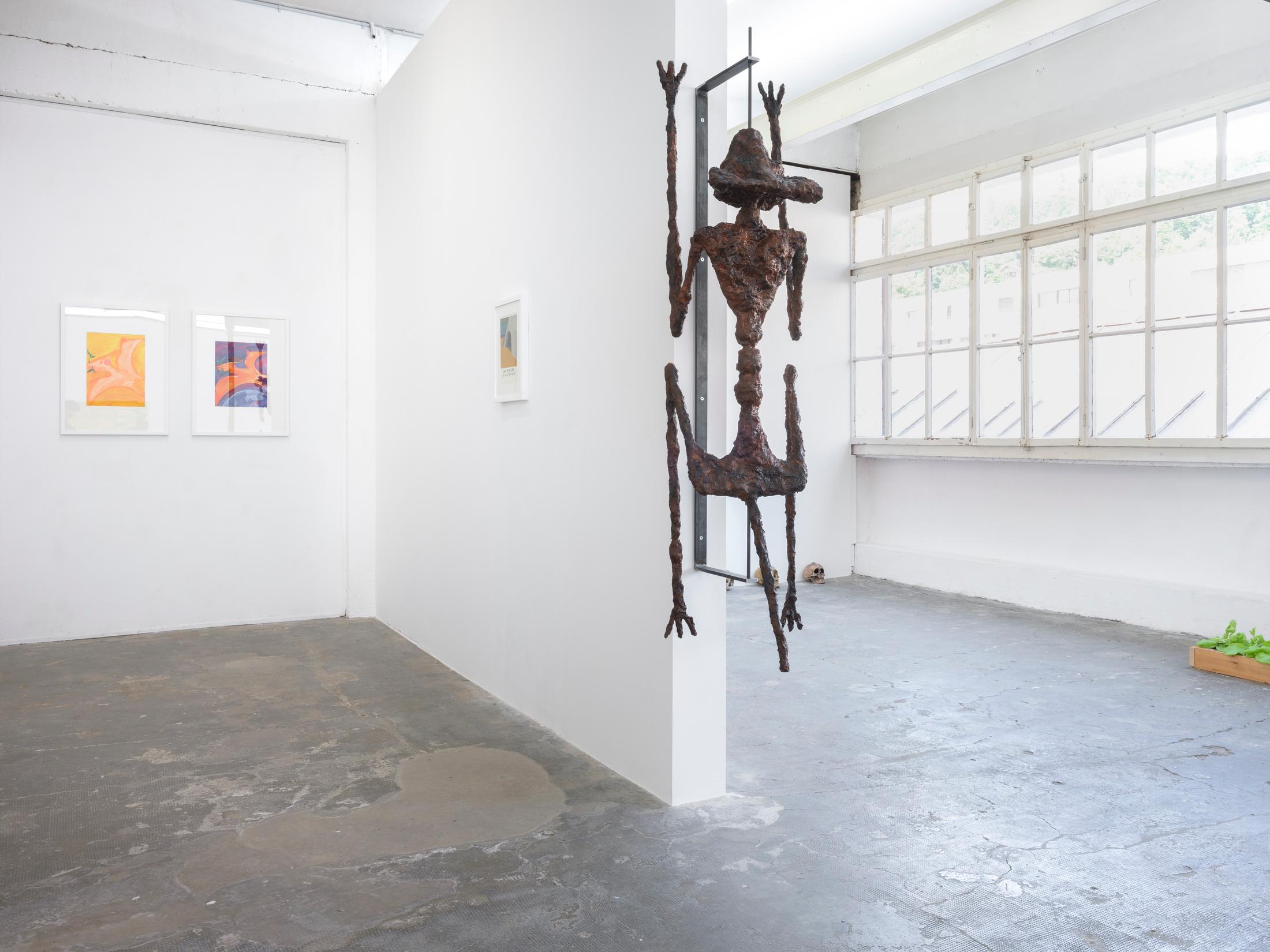 Exhibition View Group Show «Der 01.01.3000 ist ein Mittwoch» at Smallville, Neuchâtel, 2023 / Photo: Sebastian Verdon / Courtesy: the artists and Smallville