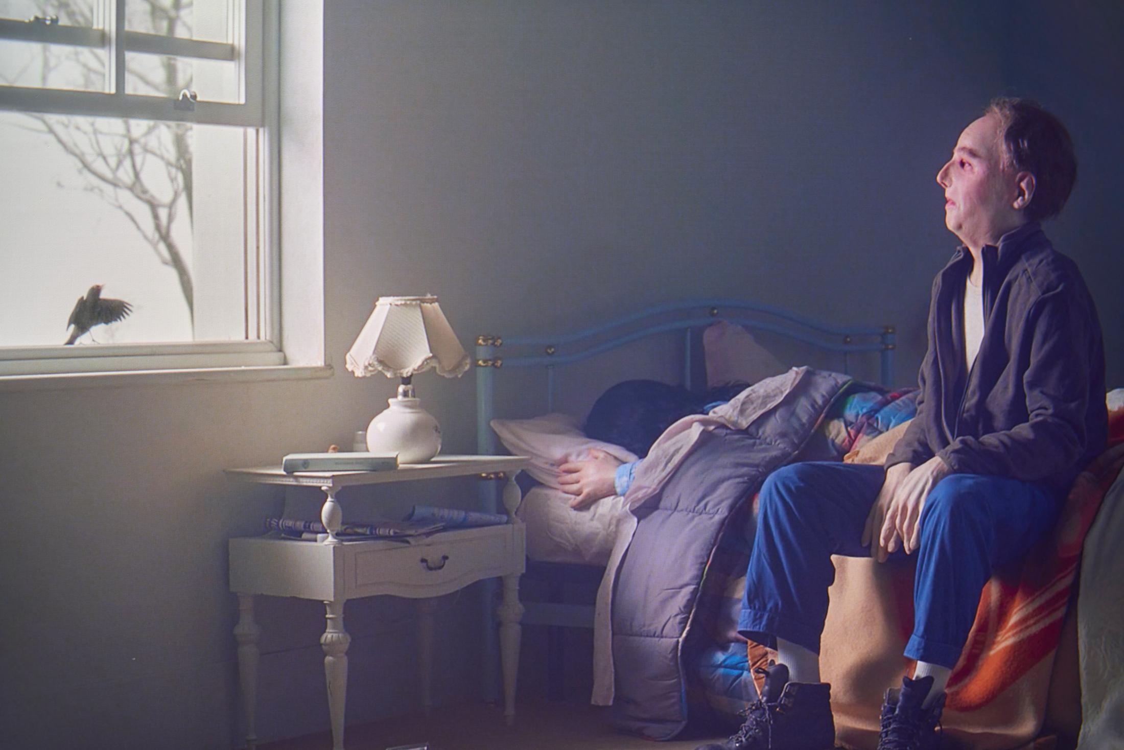 Exhibition View Diego Marcon Solo Show «Have you Checked the Children; view on Diego Marcon, The Parents’ Room (Detail), 2021» at Kunsthalle Basel, Basel, 2023-2024 / Photo: Philipp Hänger / Courtesy: the artist and Kunsthalle Basel