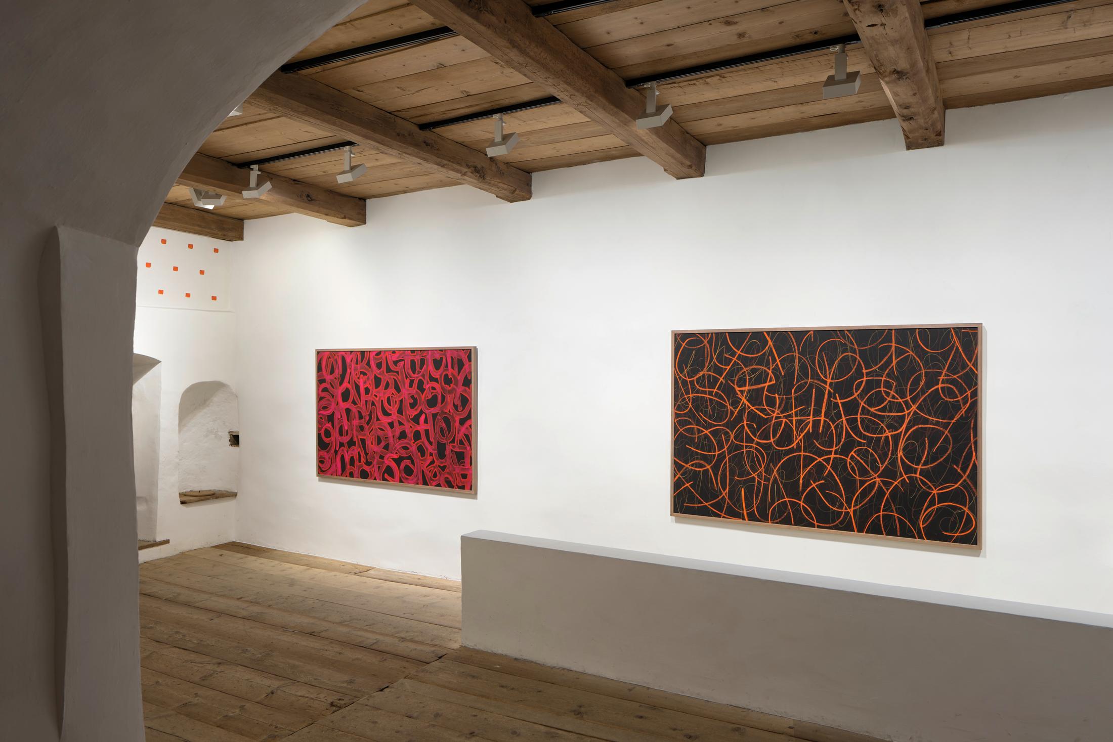 Exhibition View donna Kukama Solo Show «transcendence» at Galerie Tschudi, Zuoz, 2023 / Photo: Ralph Feiner / Courtesy: the artist and Galerie Tschudi