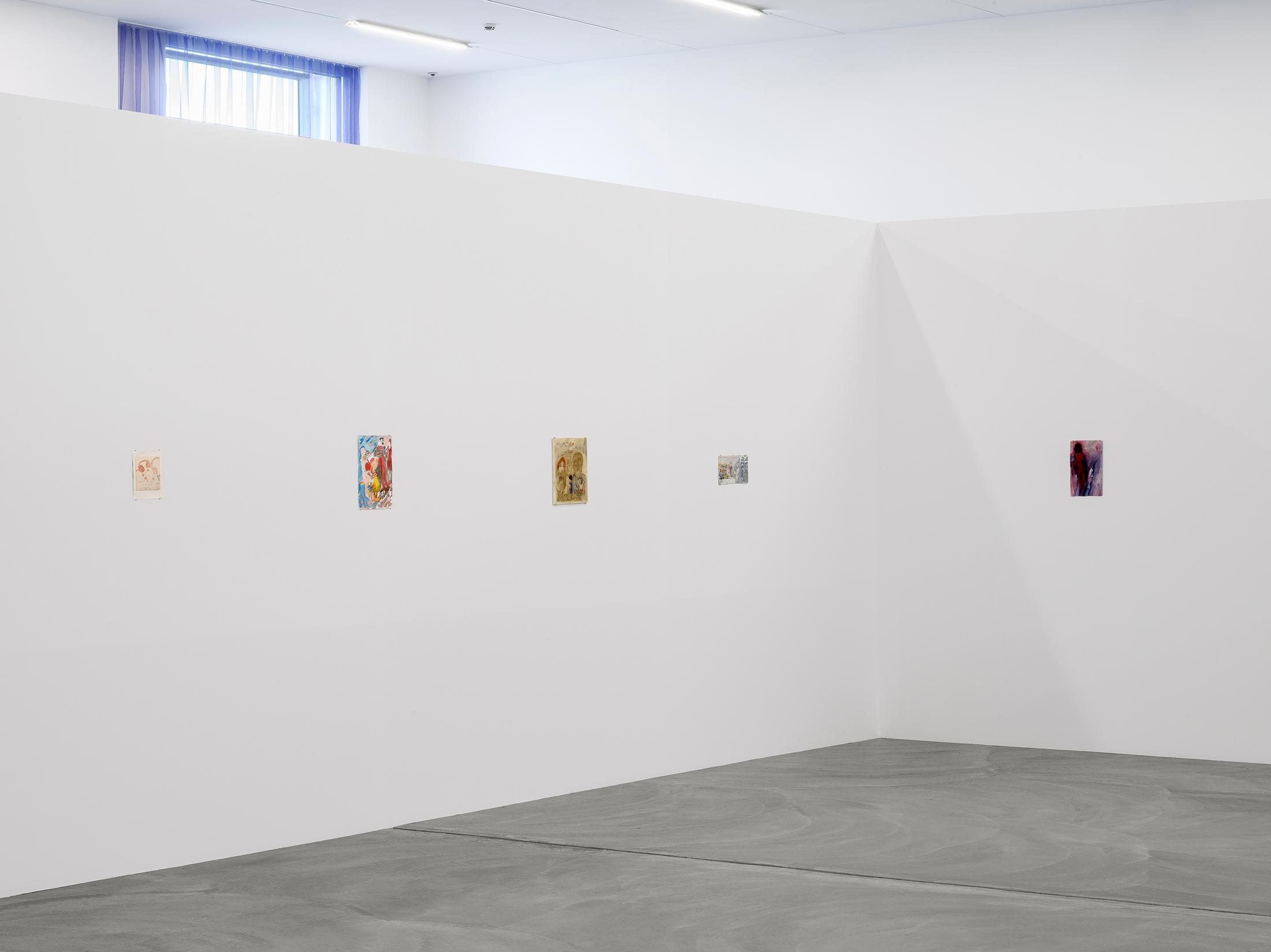 Exhibition View Elene Chantladze Solo Show «As in a Melody or a Bird’s Nest» at Kunsthalle Zürich, Zurich, 2023 / Photo: Cedric Mussano / Courtesy: the artist and Kunsthalle Zürich