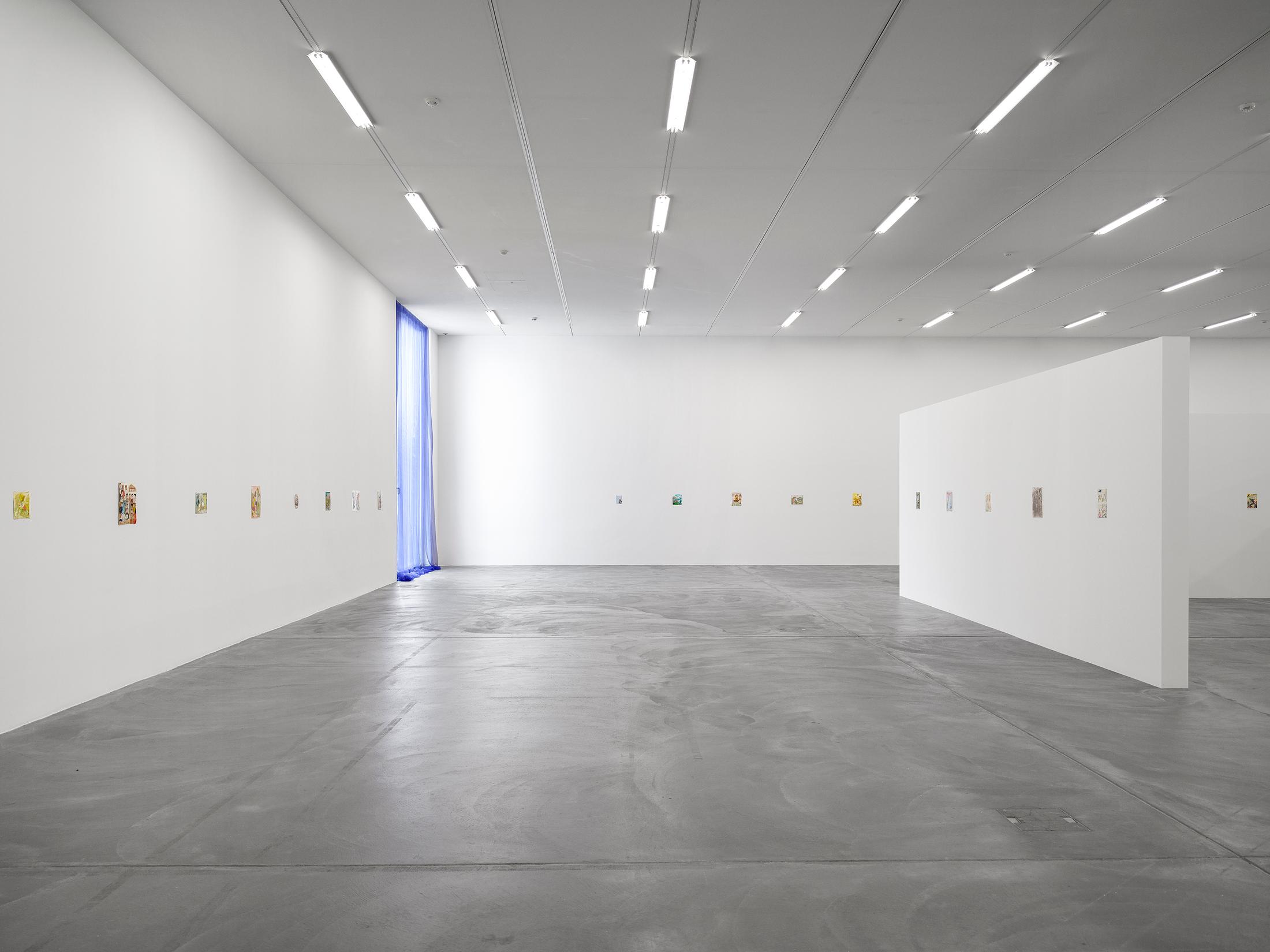 Exhibition View Elene Chantladze Solo Show «As in a Melody or a Bird’s Nest» at Kunsthalle Zürich, Zurich, 2023 / Photo: Cedric Mussano / Courtesy: the artist and Kunsthalle Zürich