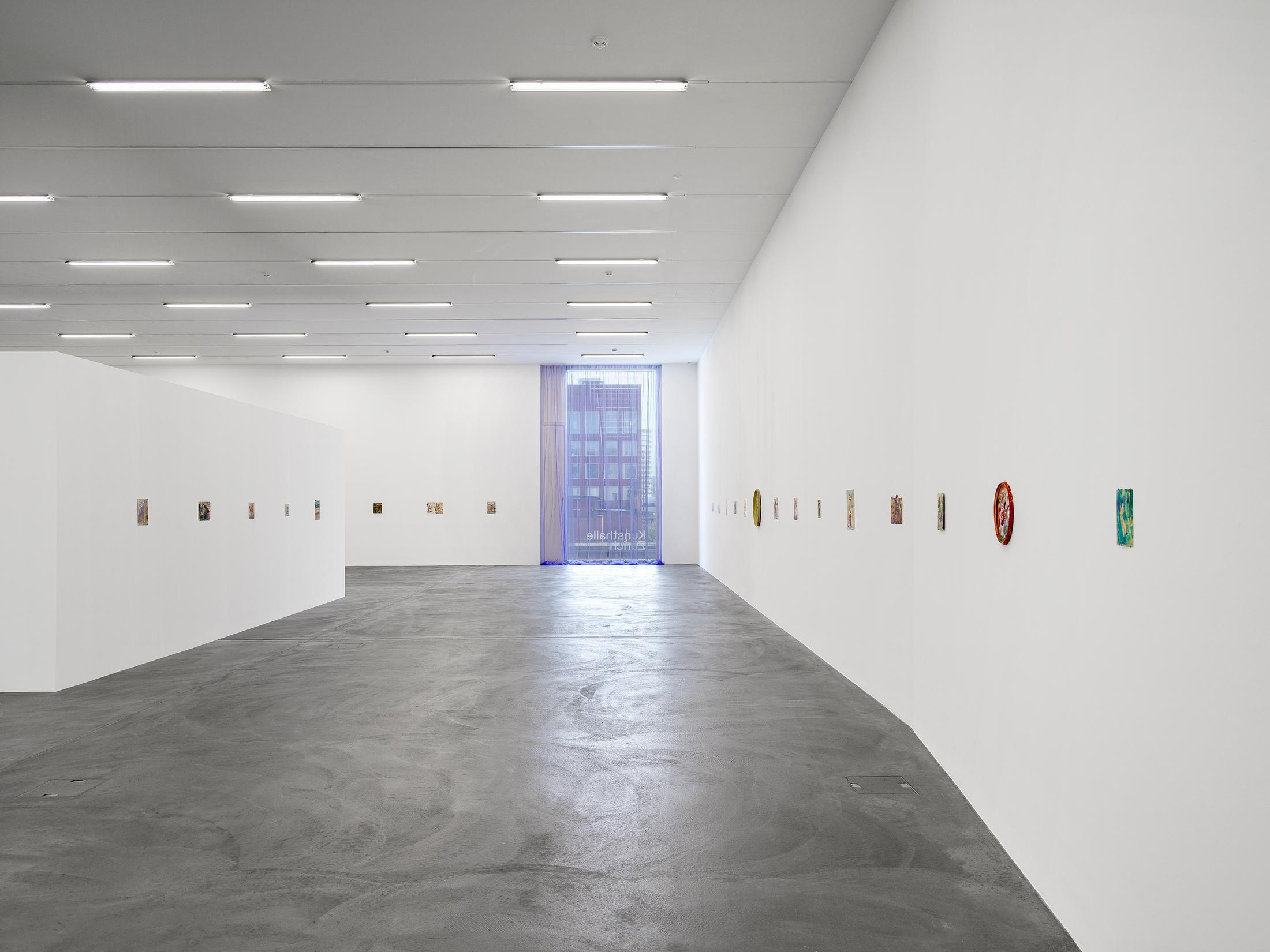 Exhibition View Elene Chantladze Solo Show «As in a Melody or a Bird’s Nest» at Kunsthalle Zürich, Zurich, 2023 / Photo: Cedric Mussano / Courtesy: the artist and Kunsthalle Zürich