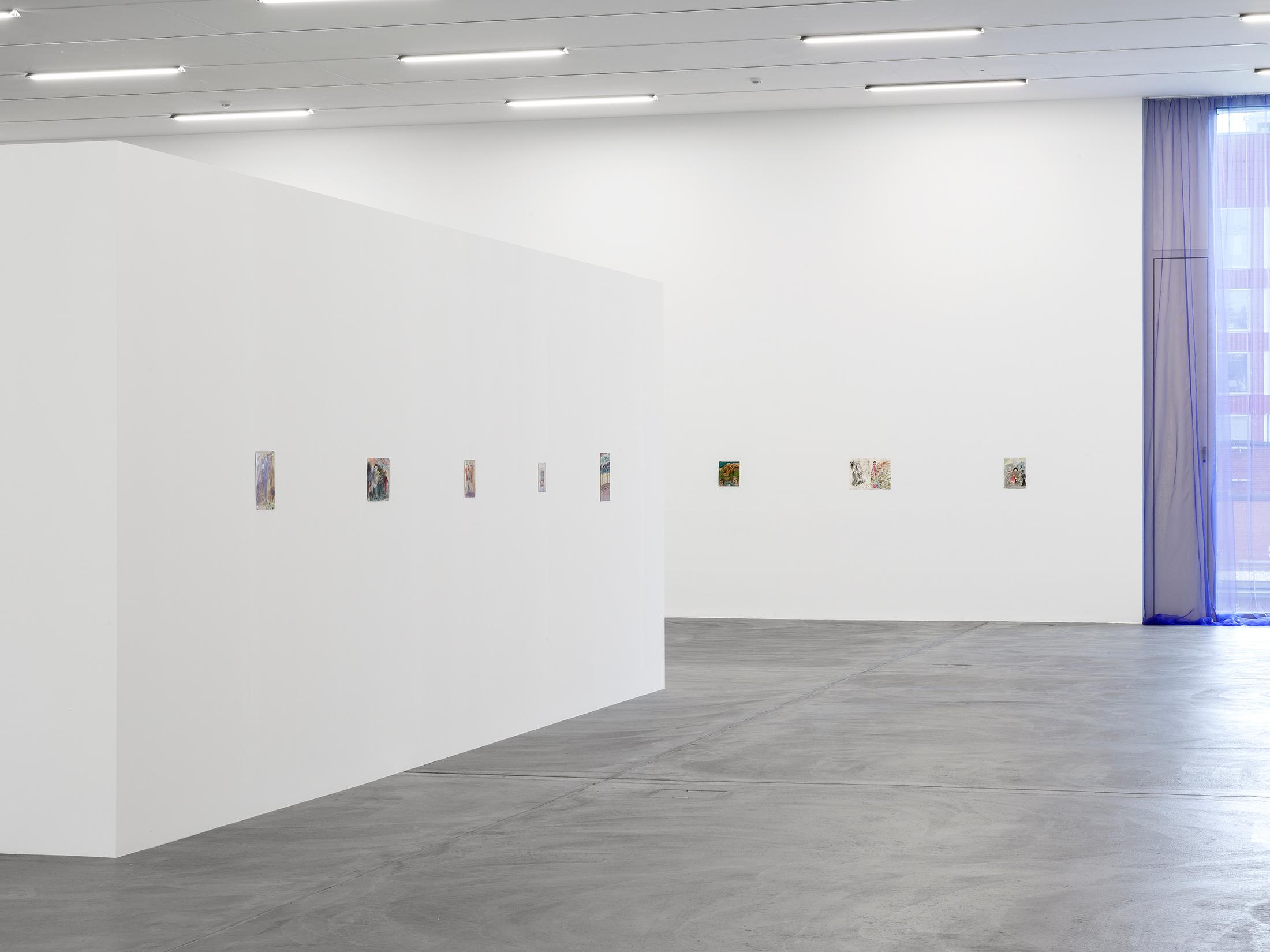 Exhibition View Elene Chantladze Solo Show «As in a Melody or a Bird’s Nest» at Kunsthalle Zürich, Zurich, 2023 / Photo: Cedric Mussano / Courtesy: the artist and Kunsthalle Zürich