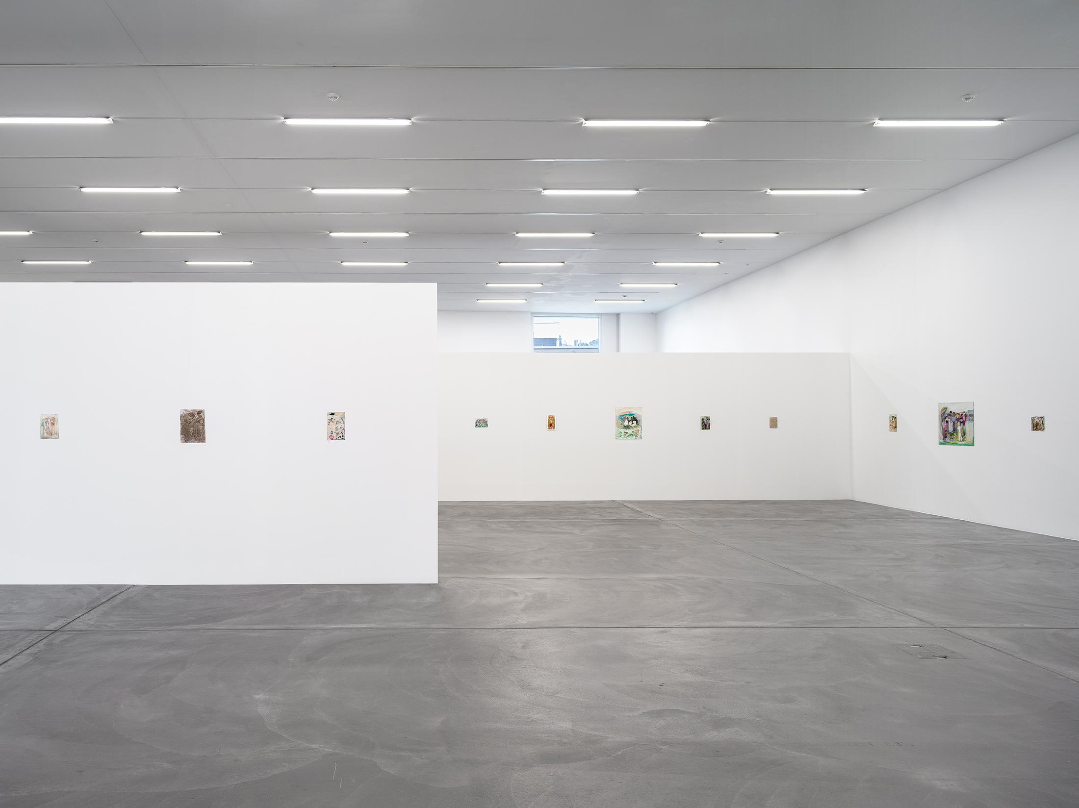 Exhibition View Elene Chantladze Solo Show «As in a Melody or a Bird’s Nest» at Kunsthalle Zürich, Zurich, 2023 / Photo: Cedric Mussano / Courtesy: the artist and Kunsthalle Zürich