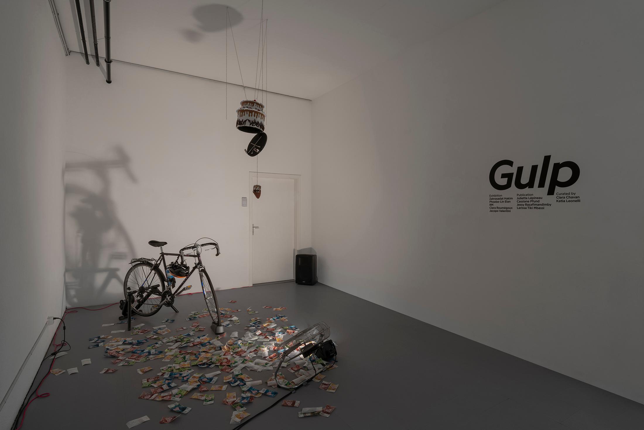 Exhibition View Group Show «Gulp» at La Rada, Locarno, 2023 / Photo: Riccardo Giancola / Courtesy: the artists and La Rada