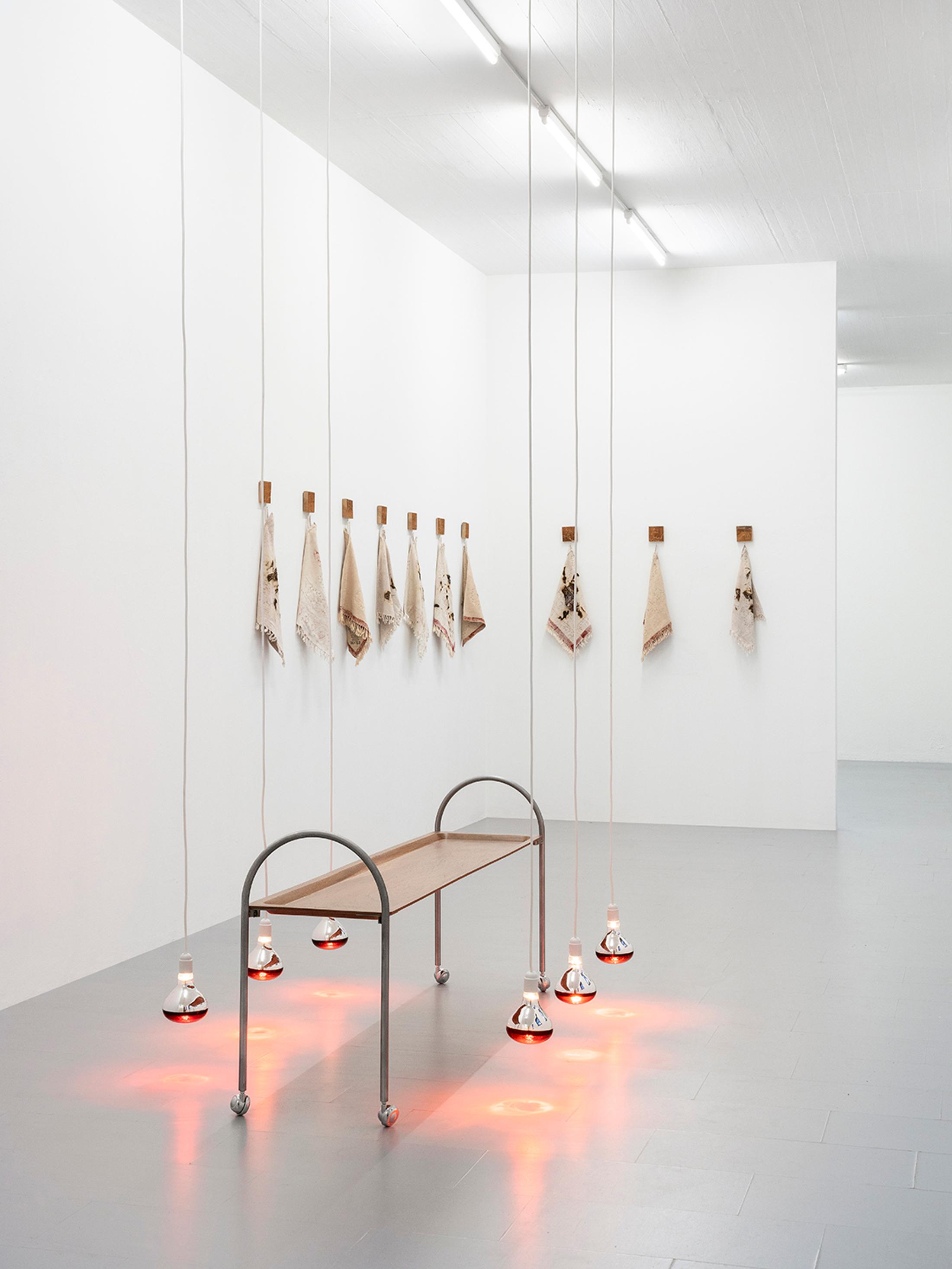 Exhibition View Group Show «Gulp» at La Rada, Locarno, 2023 / Photo: Riccardo Giancola / Courtesy: the artists and La Rada