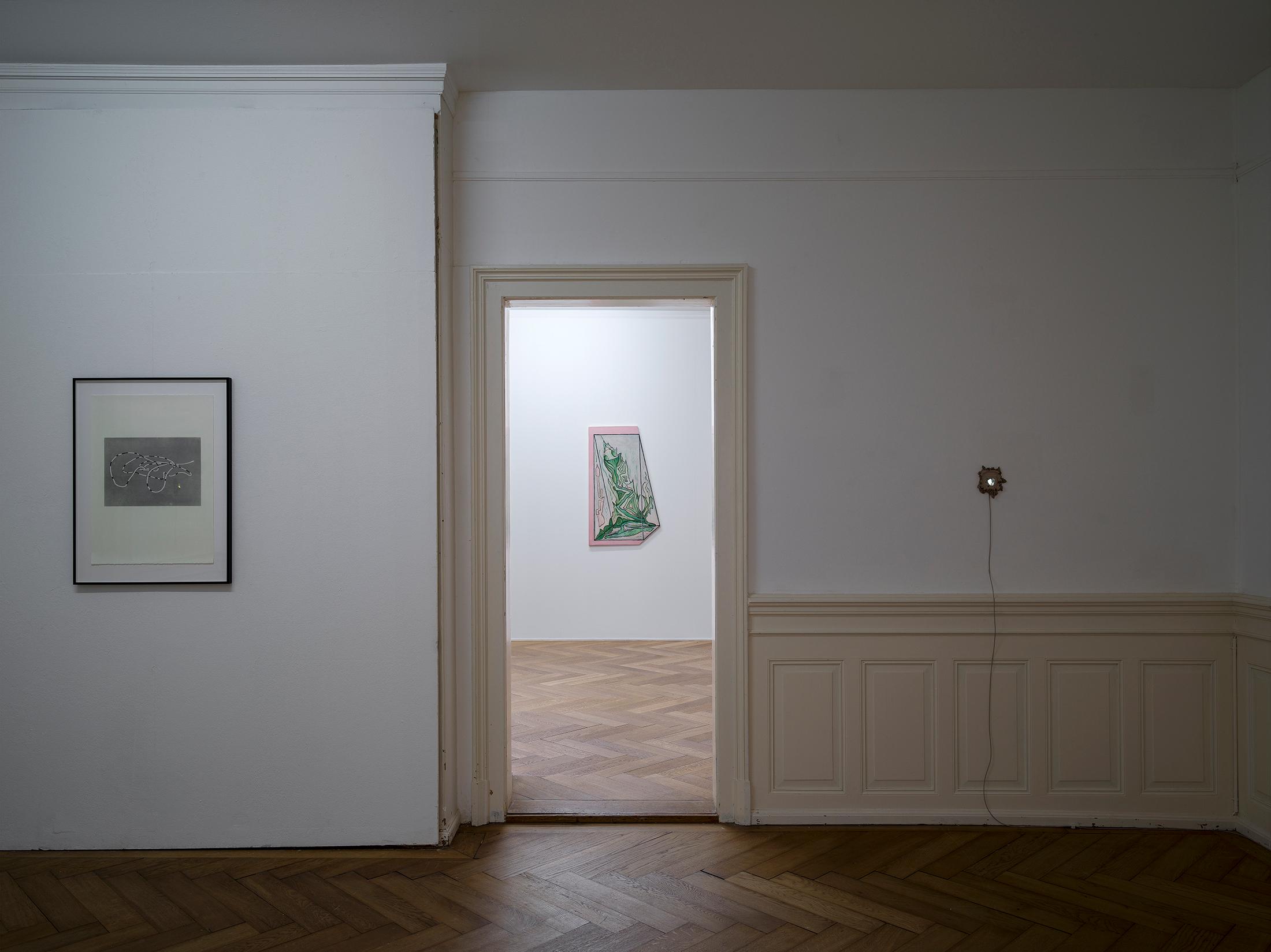 Exhibition View Hunter Longe Solo Show «Various Lambent Portals» at Kunsthaus Langenthal, Langenthal, 2023 / Photo: Cedric Mussano / Courtesy: the artist and Kunsthaus Langenthal
