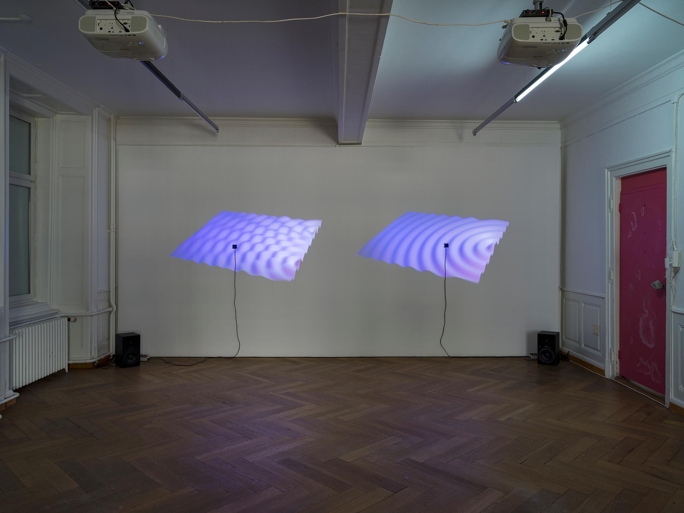 Exhibition View Hunter Longe Solo Show «Various Lambent Portals» at Kunsthaus Langenthal, Langenthal, 2023 / Photo: Cedric Mussano / Courtesy: the artist and Kunsthaus Langenthal