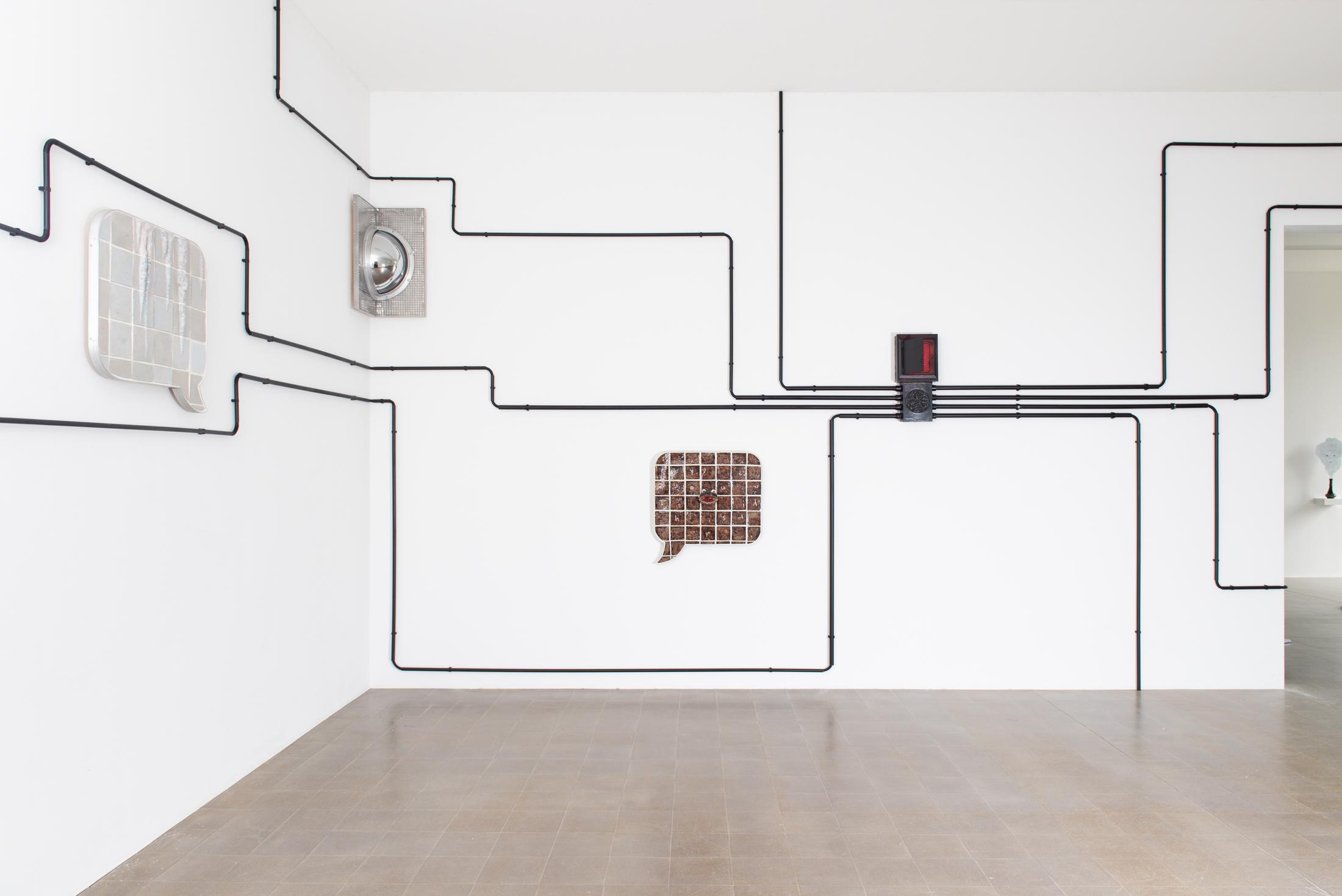 Exhibition View Liz Craft Solo Show «Me Princess» at Kunsthaus Centre d'art Pasquart, Biel, 2023 / Photo: Lea Kunz / Courtesy: the artist and Kunsthaus Centre d'art Pasquart